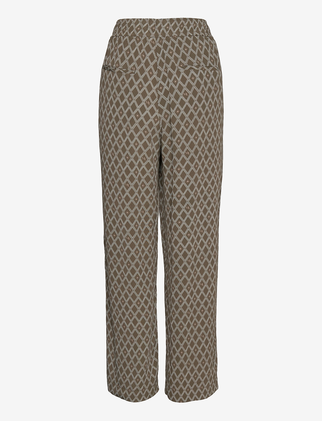 Morris Lady - Leora Print Trouser - olive - 1