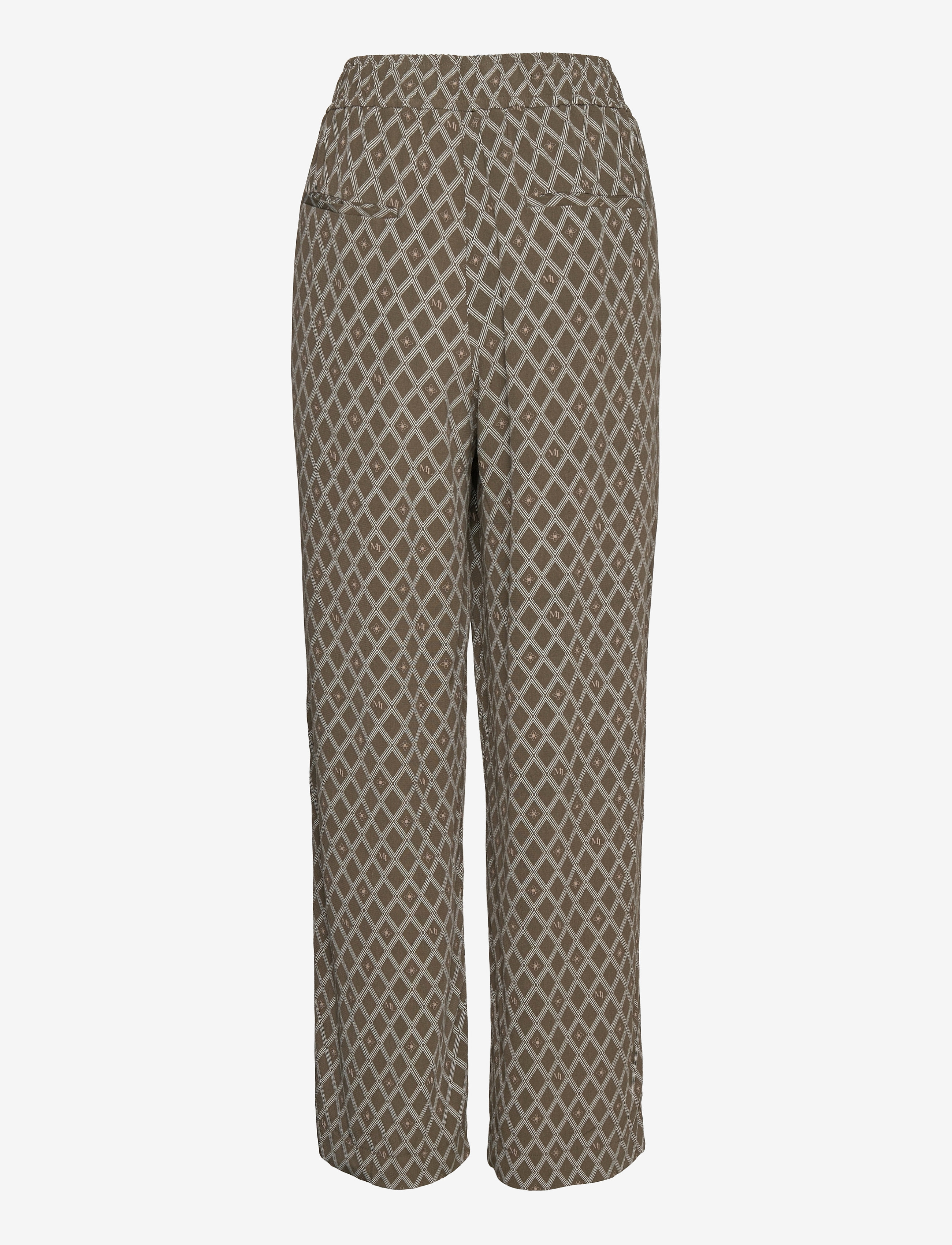 Morris Lady - Leora Print Trouser - olive - 1