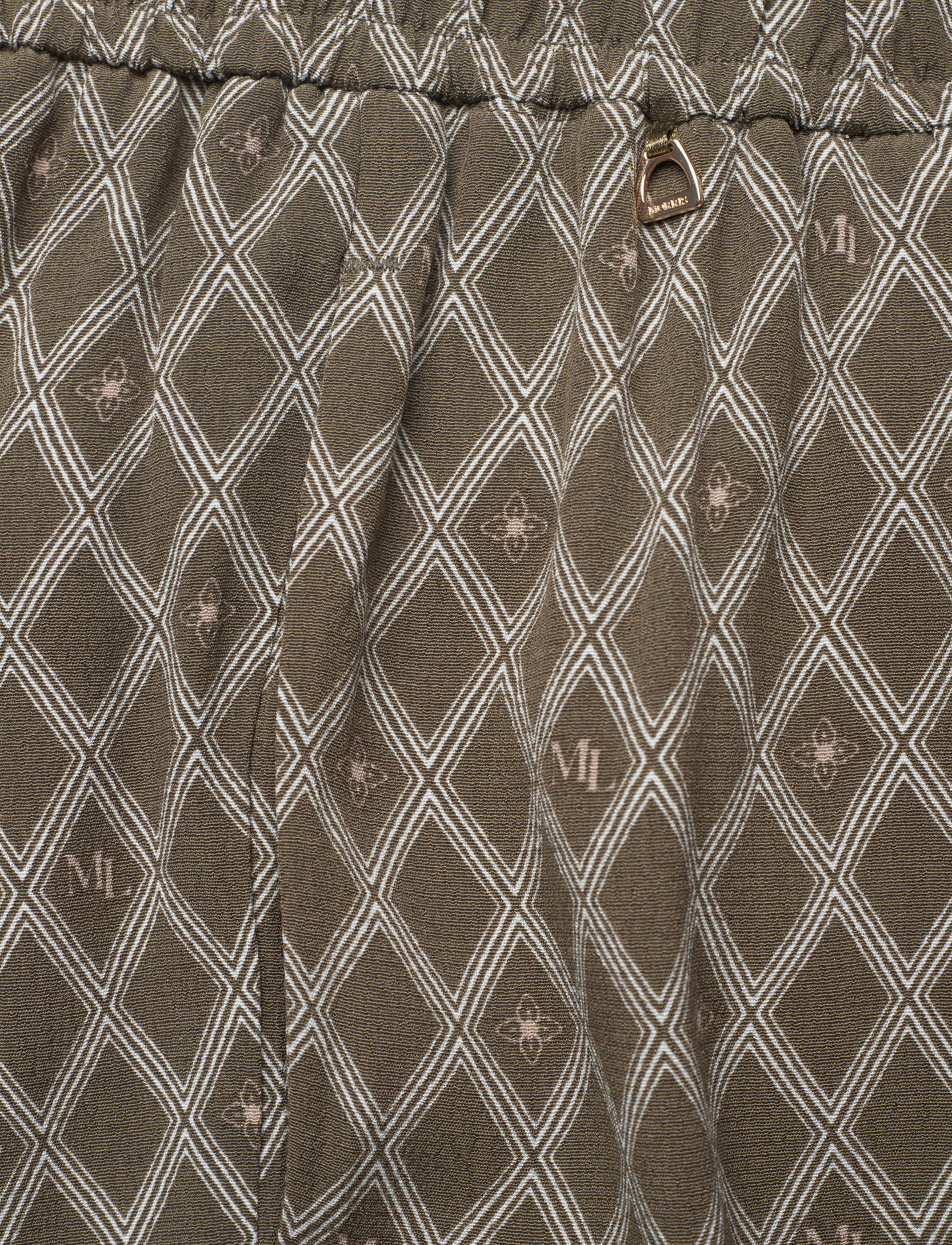 Morris Lady - Leora Print Trouser - olive - 2
