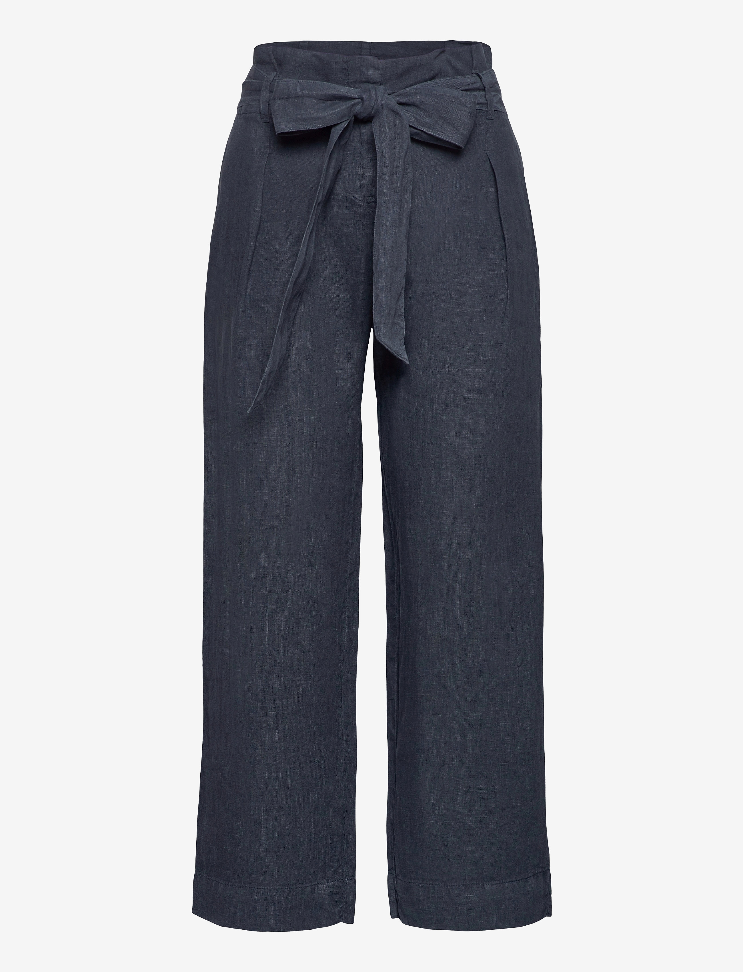 Morris Lady - Elba Linen Trousers - blue - 0