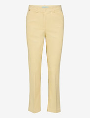 Morris Lady - Anais Checked Trousers - sievietēm - yellow - 0