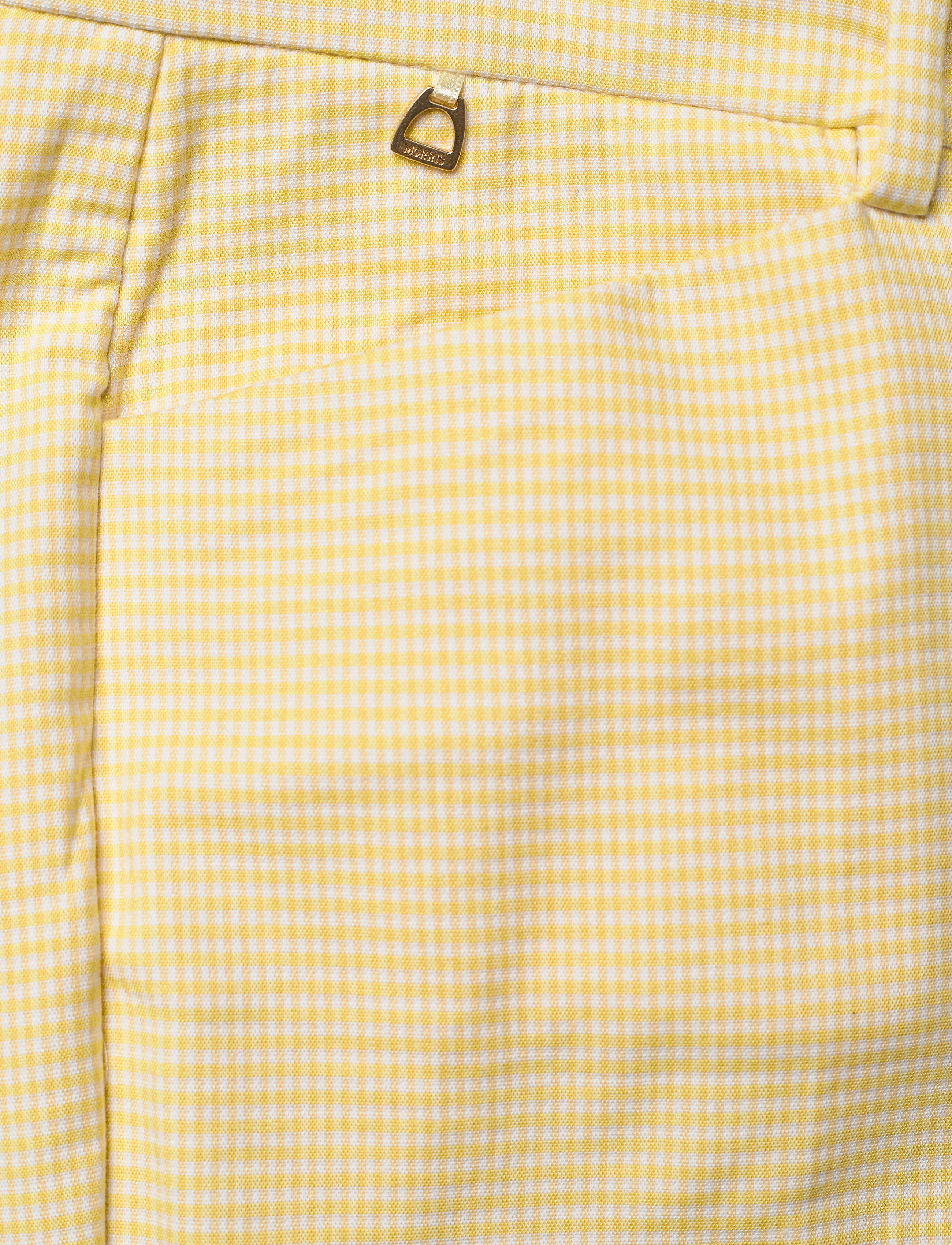 Morris Lady - Anais Checked Trousers - kvinder - yellow - 2