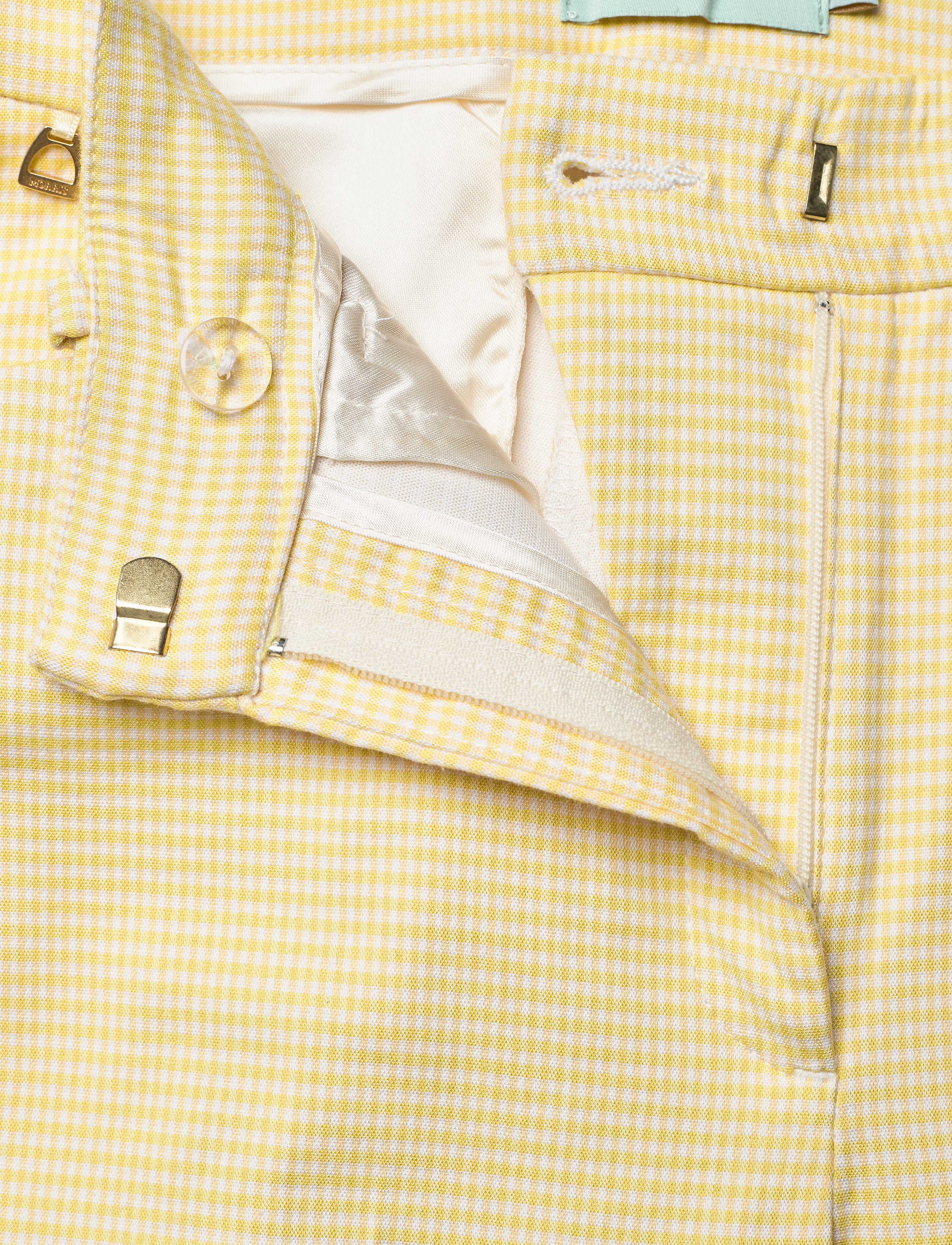 Morris Lady - Anais Checked Trousers - kvinder - yellow - 3
