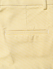Morris Lady - Anais Checked Trousers - women - yellow - 4