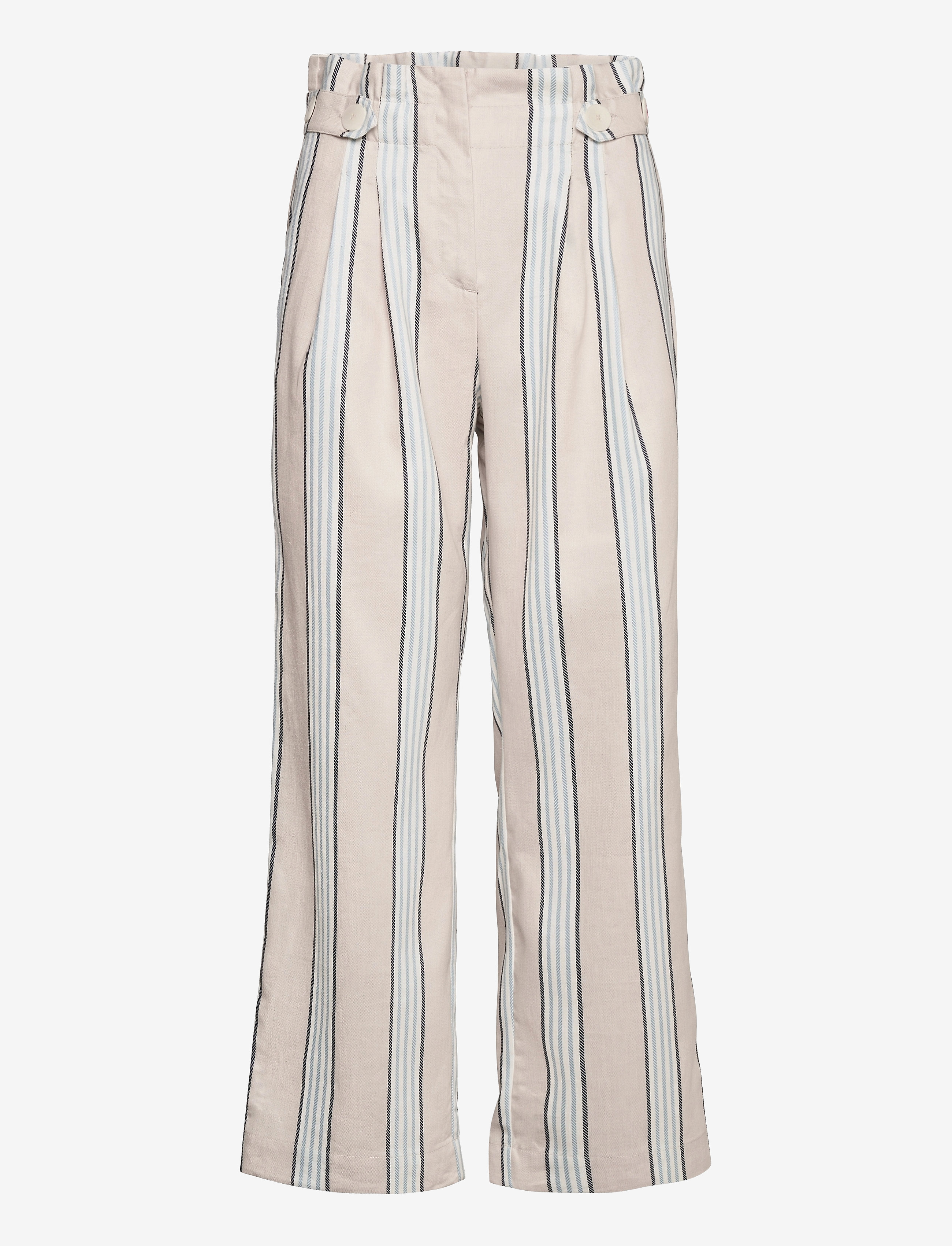 Morris Lady Elsa Trousers - Linnebyxor - KHAKI / beige