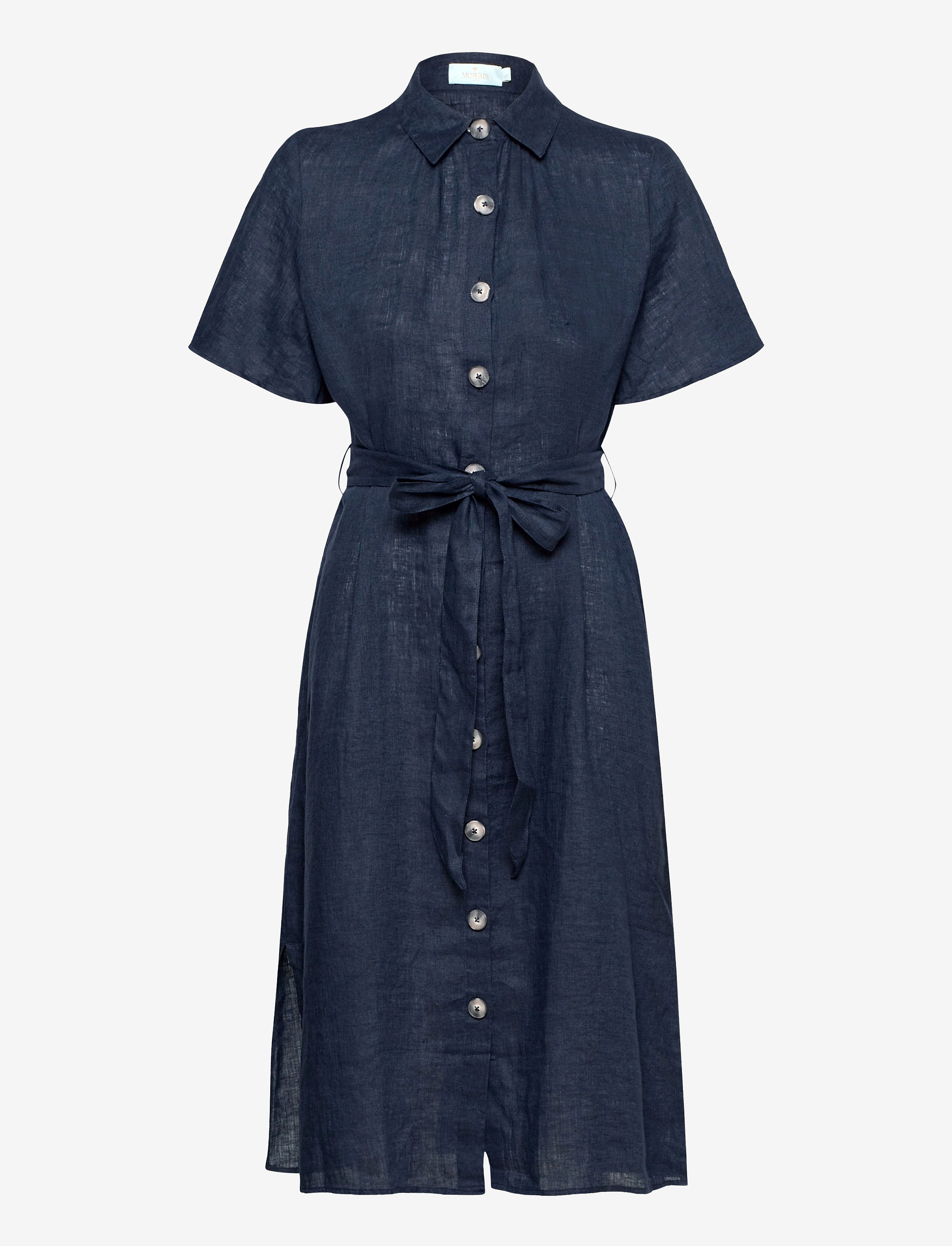 Morris Lady - Hanna Linen Dress - blue - 0