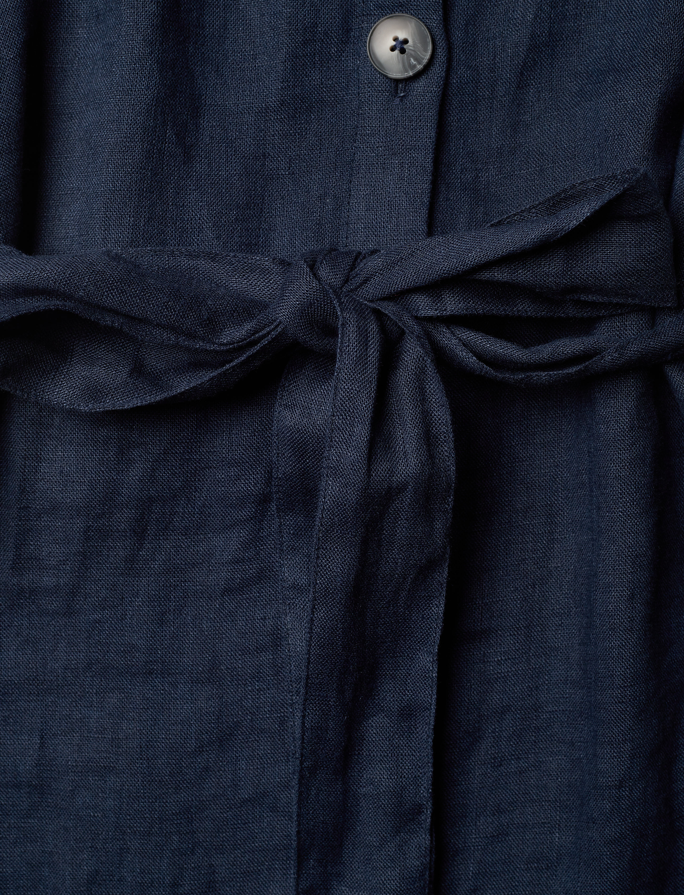 Morris Lady - Hanna Linen Dress - blue - 4