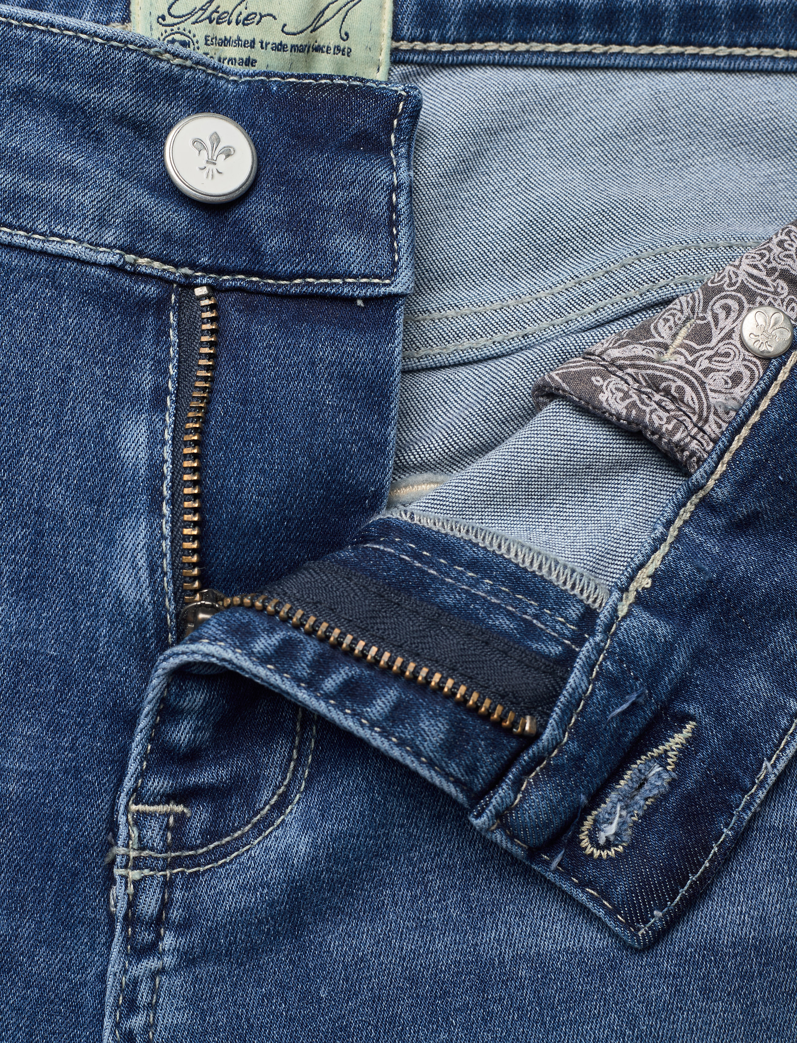Morris Lady - Monroe Satin Jeans - skinny jeans - blue - 3
