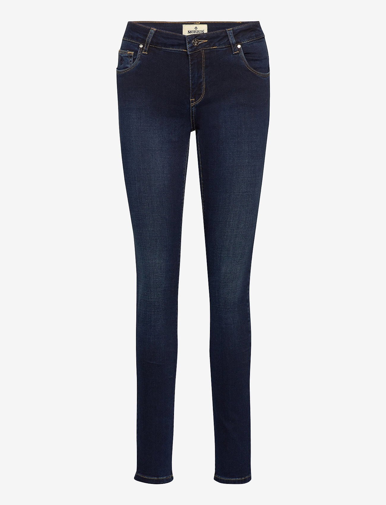 Morris Lady - Monroe Satin Jeans - džinsa bikses ar šaurām starām - blue - 0