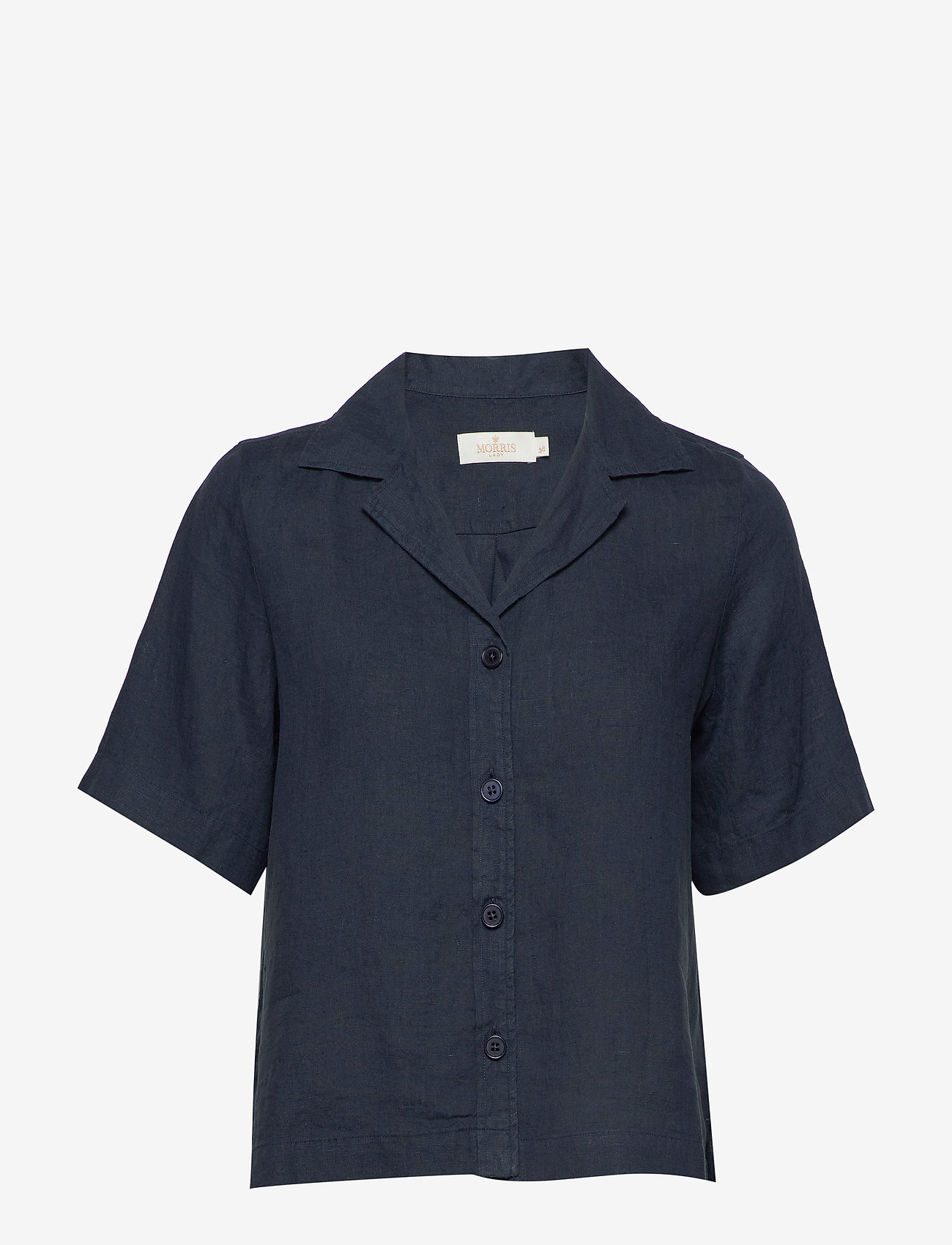 Morris Lady - Donna Linen Shirt - navy - 0