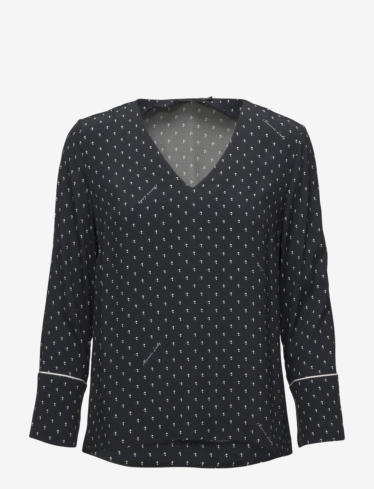 Morris Lady - Eve Printed Blouse - blue - 0