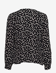 Morris Lady - Ines Printed Blouse - long-sleeved blouses - black - 1