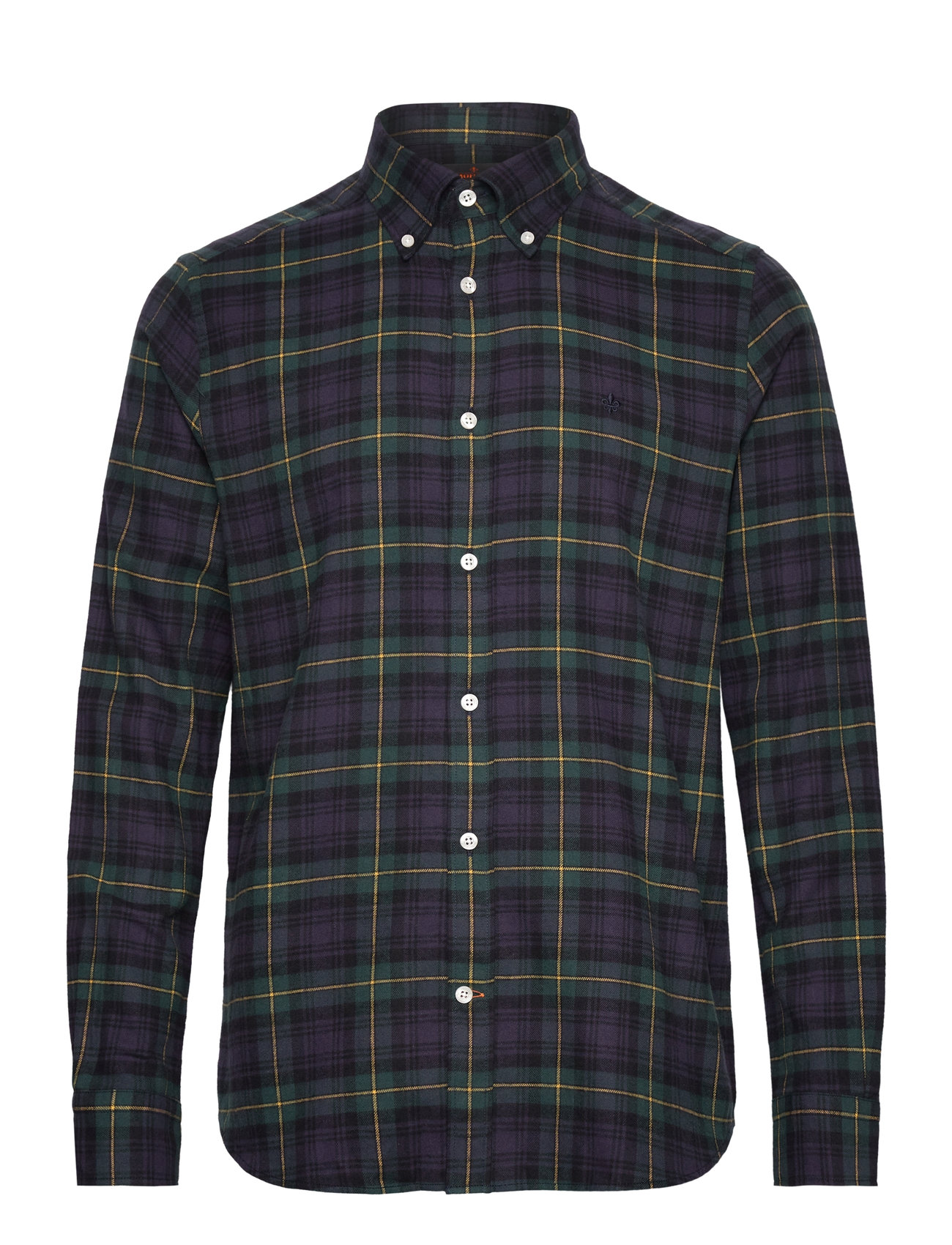Morris Flannel Tartan Shirt-Classic Fit - - XS 1