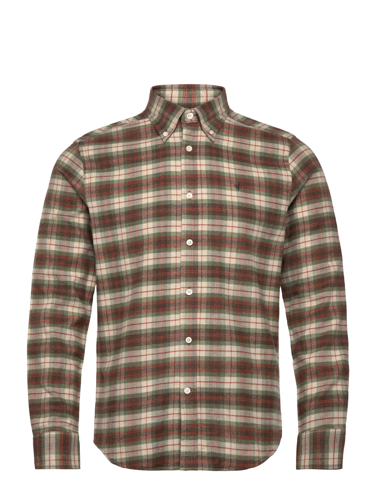 Morris Flannel Check Shirt-Slim Fit - - S 1