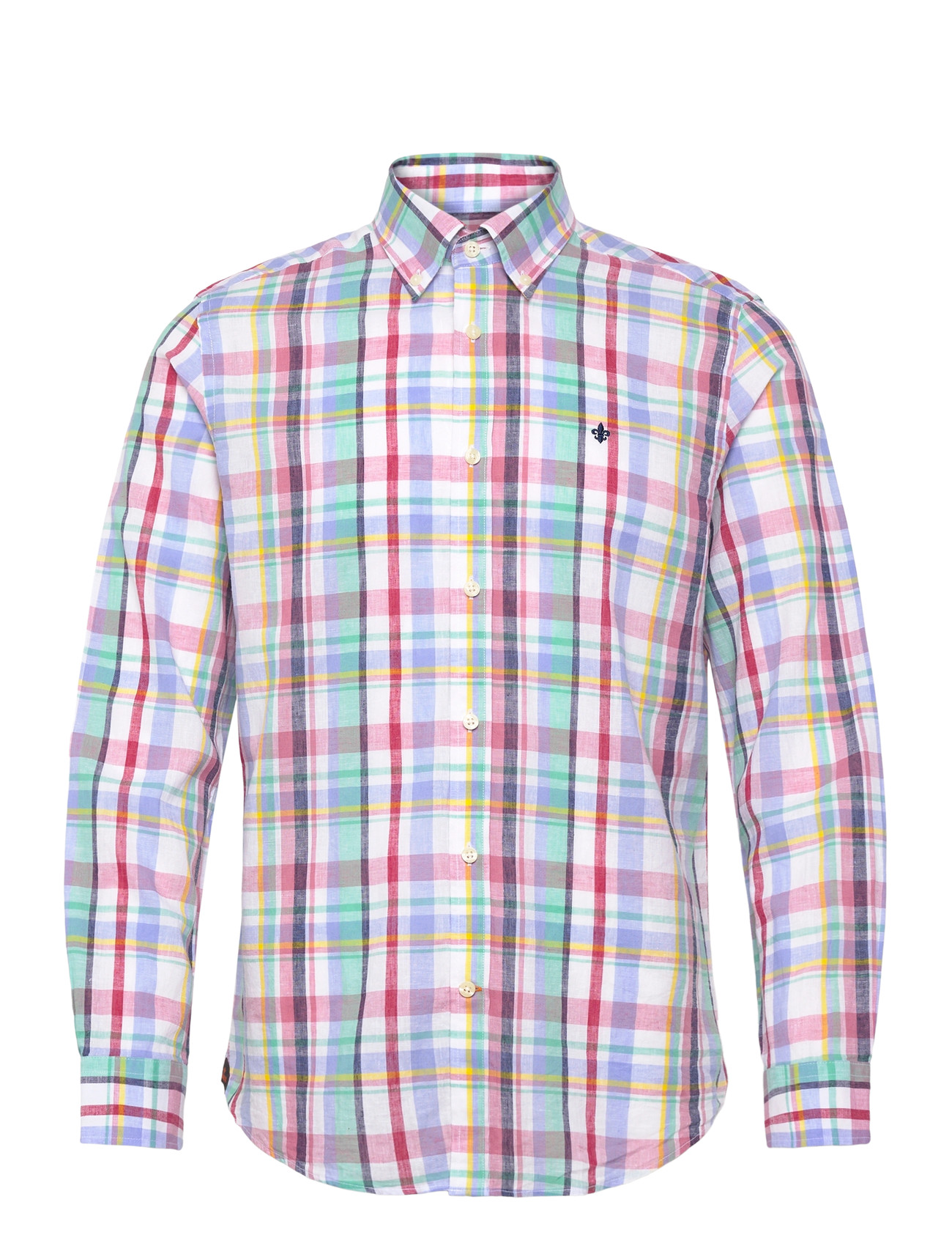 Morris | Linen Preppy Check Shirt-Classic Fit | XL