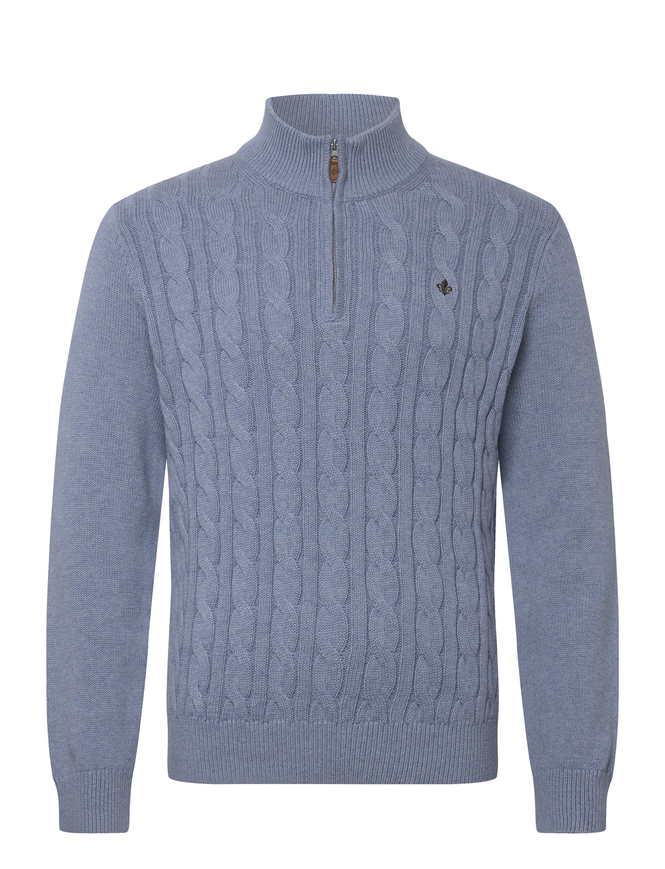 Morris Nathan Cable Half Zip - White - XS 2