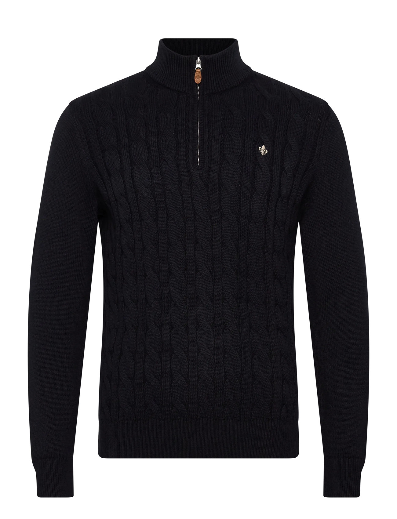 Morris Nathan Cable Half Zip - White - XS 1