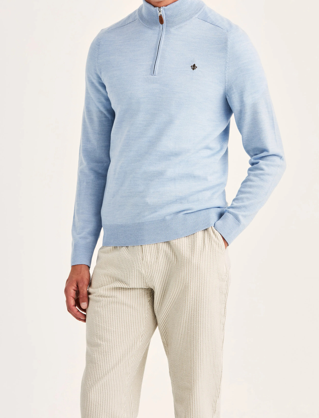 Morris Merino John Zip - Navy - XS 2