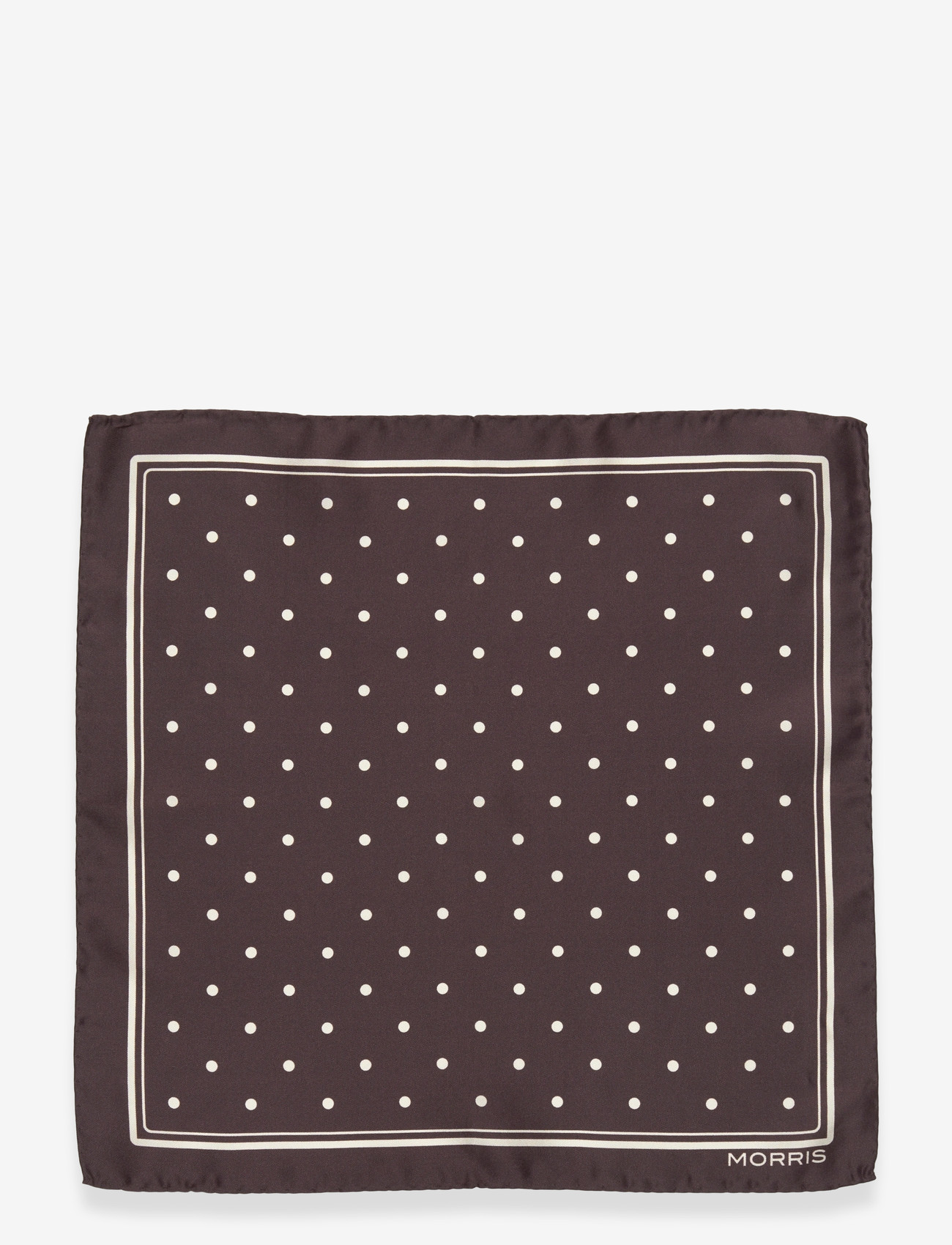 Morris - Morris Dot Pocket Square - näsdukar - brown - 0