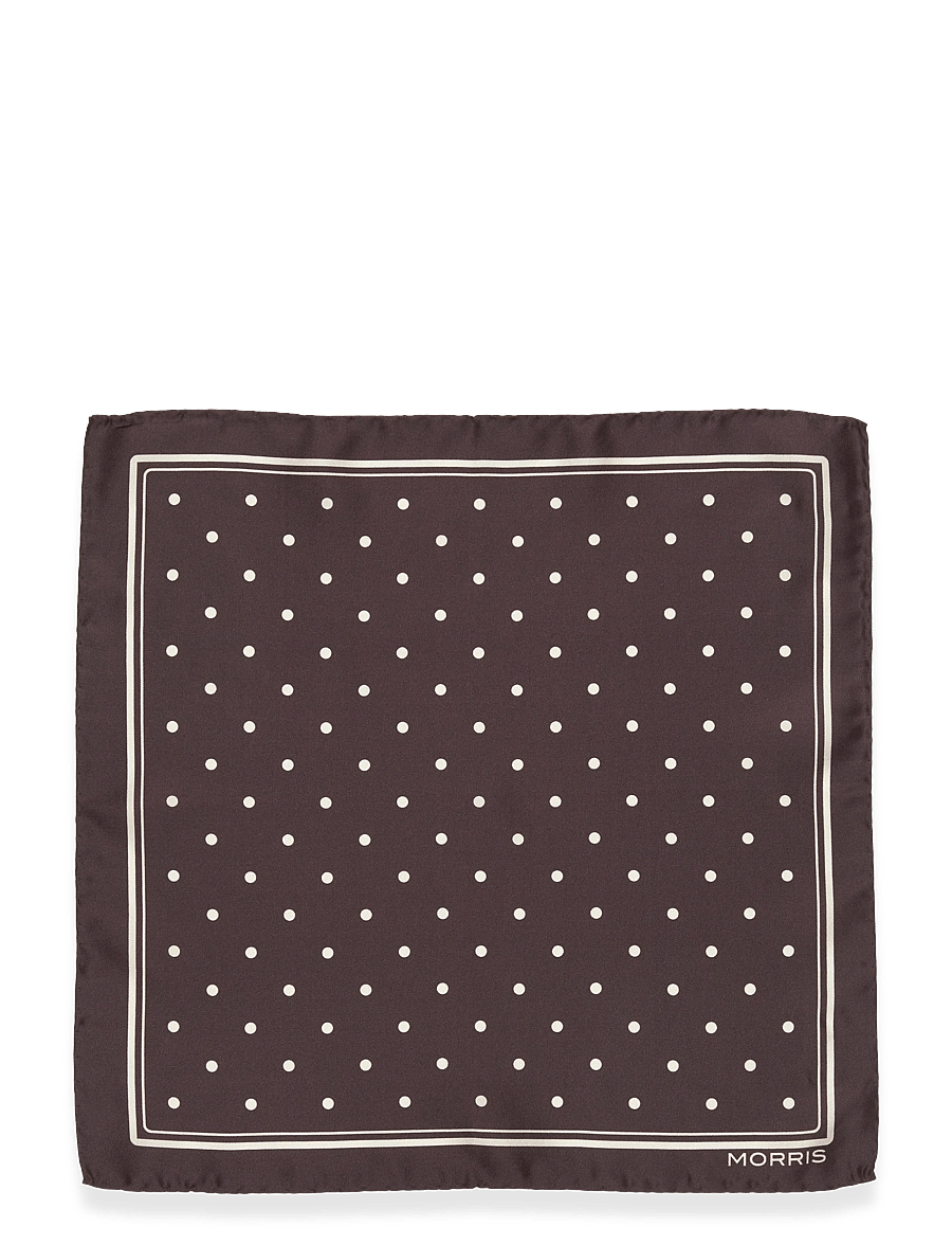 Morris - Morris Dot Pocket Square - taskurätid - brown - 0