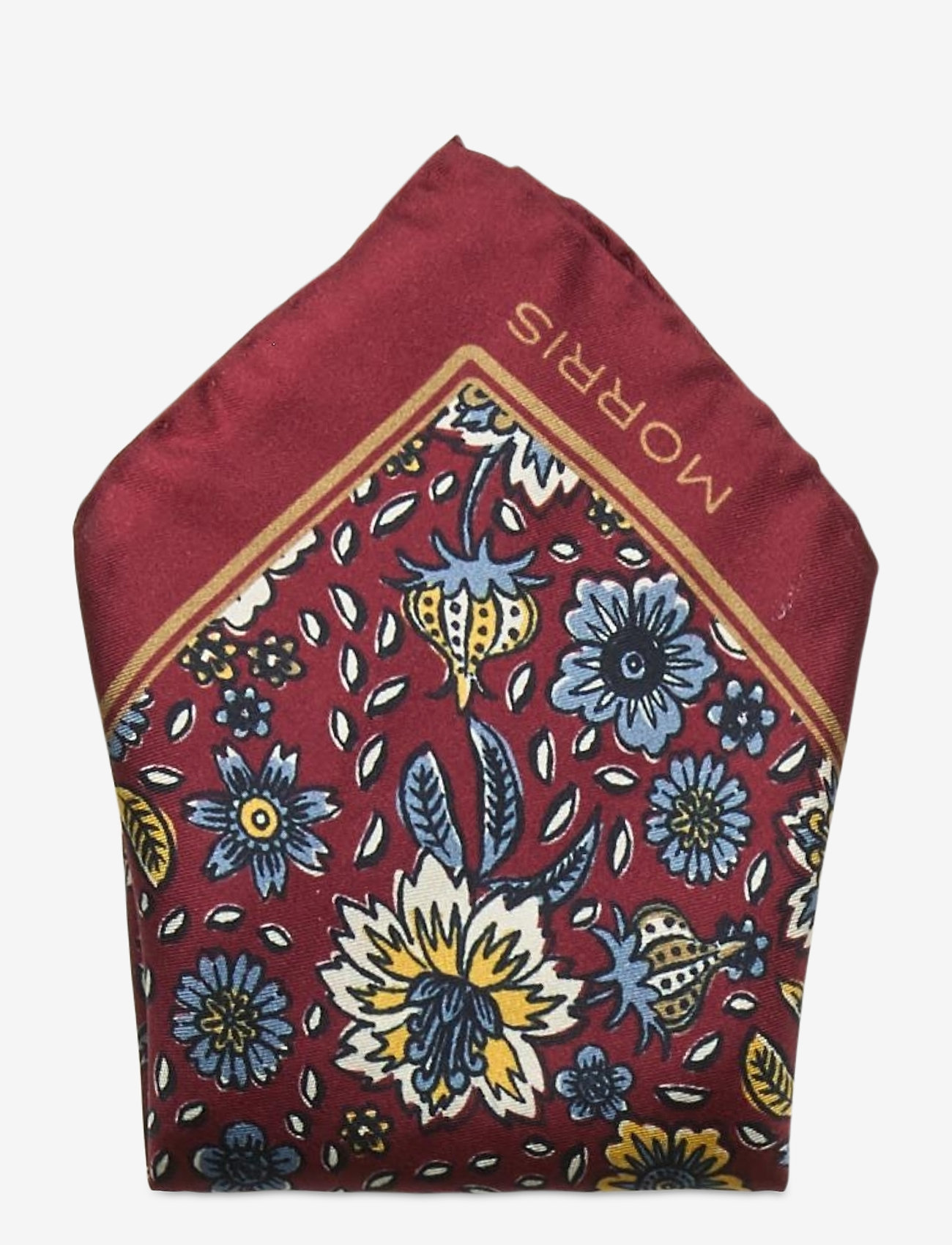 Morris Flower Pocket square - RED
