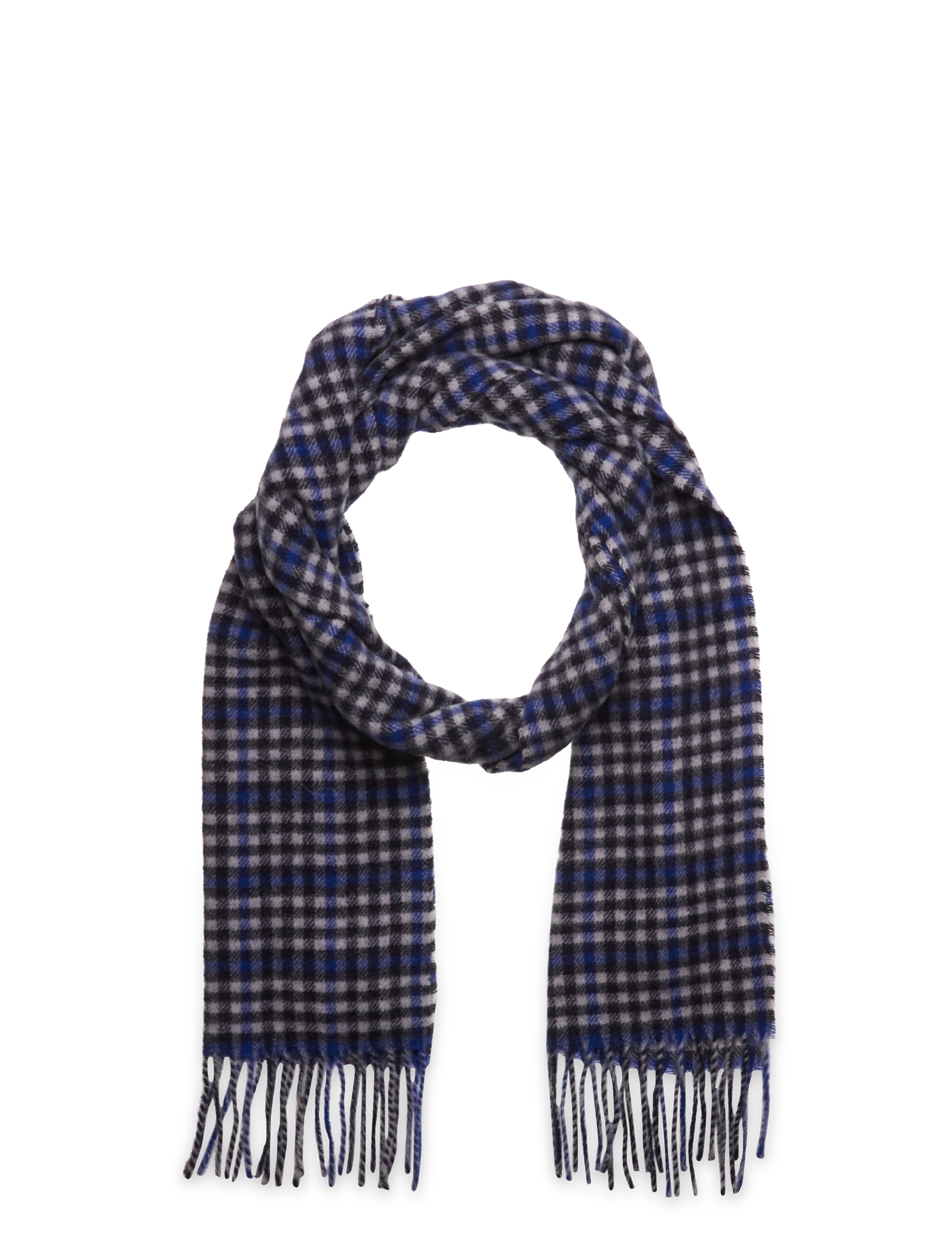 Morris Barry Check Scarf - Morris Stockholm - GREY / grey