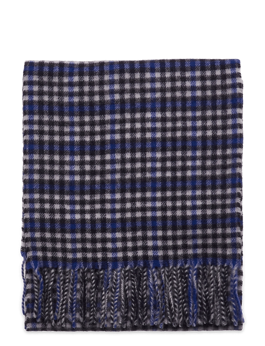 Morris - Barry Check Scarf - kerged sallid - grey - 1