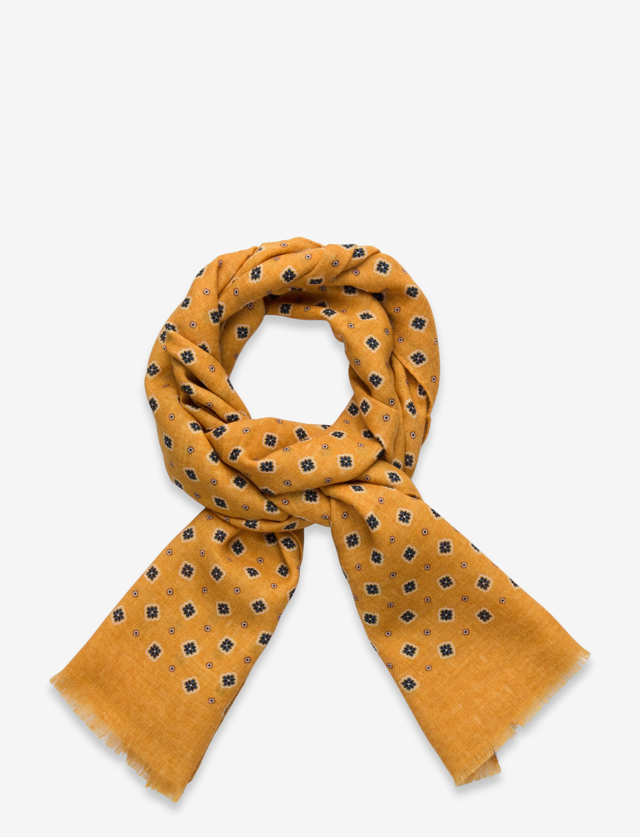 Morris - Mixed Wool Scarf - tynde tørklæder - yellow - 0