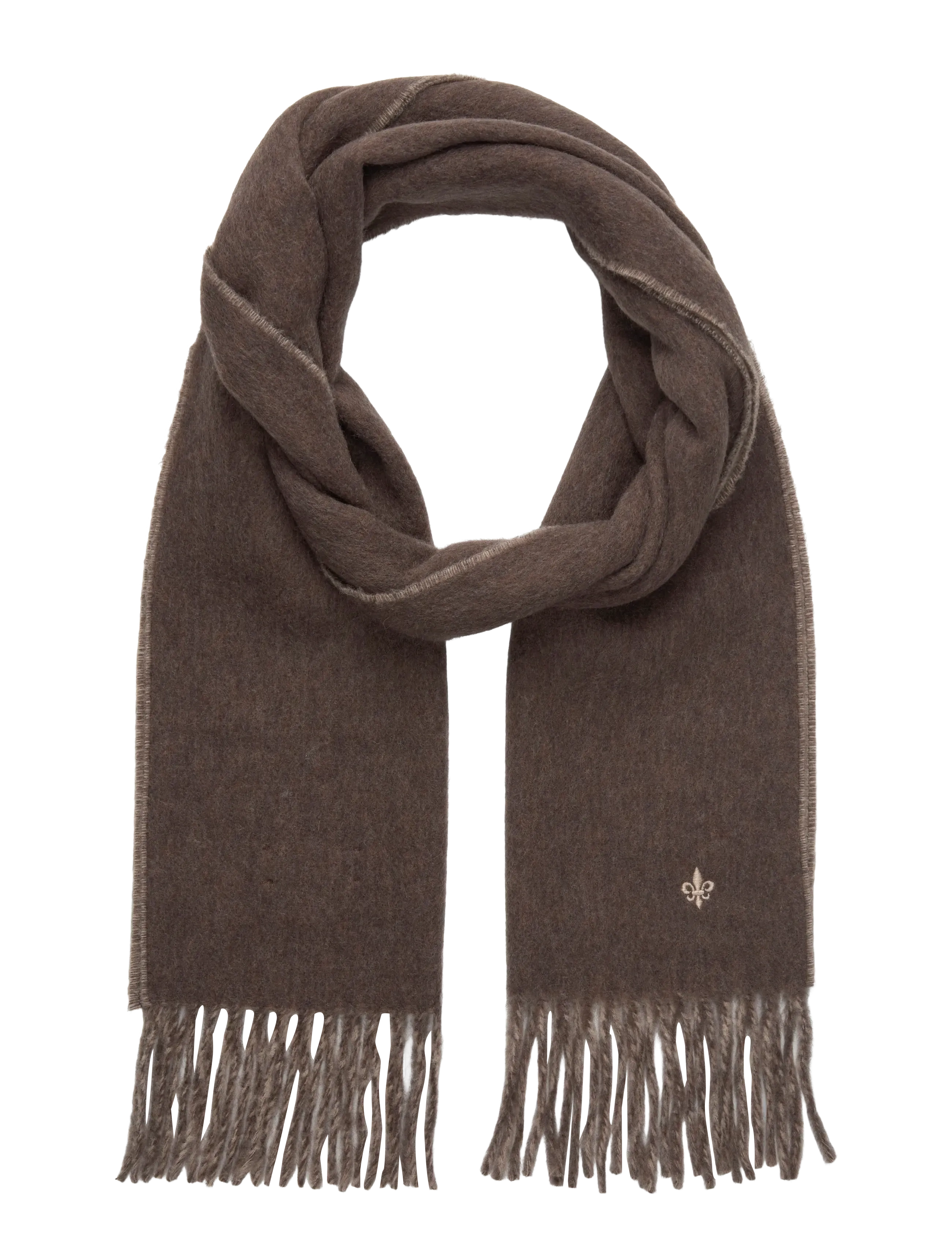 Morris Double Face Scarf, One Size, Scarves, Braun - Lightweight Männerswear
