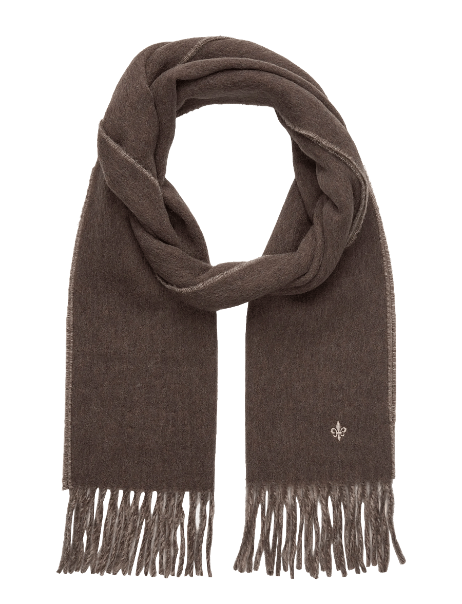 Morris - Double Face Scarf - winterschals - brown - 0