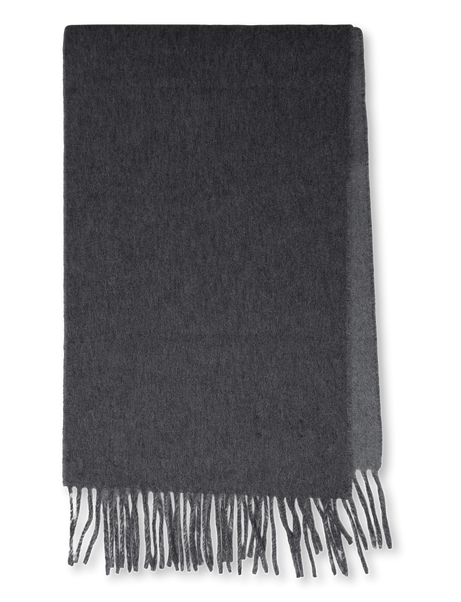 Morris - Double Face Scarf - talvesallid - grey - 1