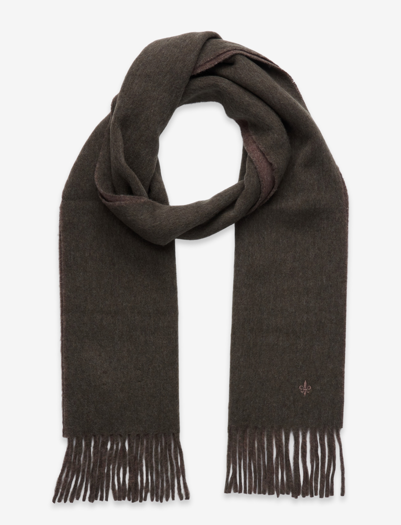 Morris - Double Face Scarf - accessories - olive - 0