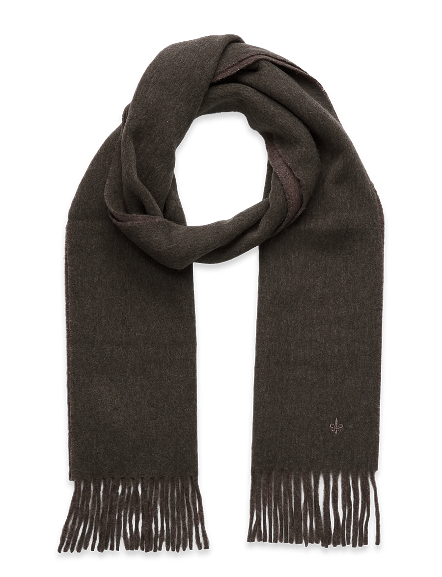 Morris - Double Face Scarf - winter scarves - olive - 0