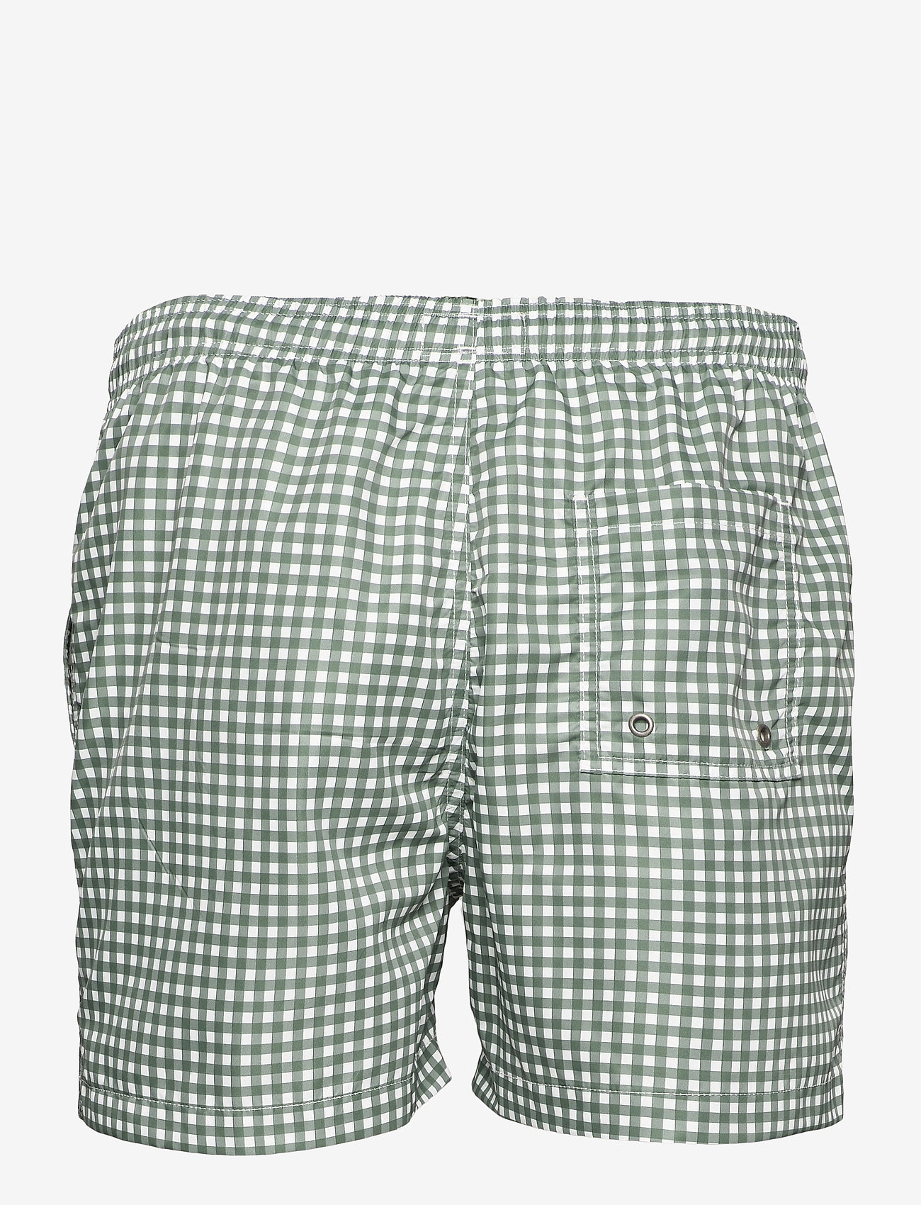 Morris - Duke Check Bathing Trunks - green - 1