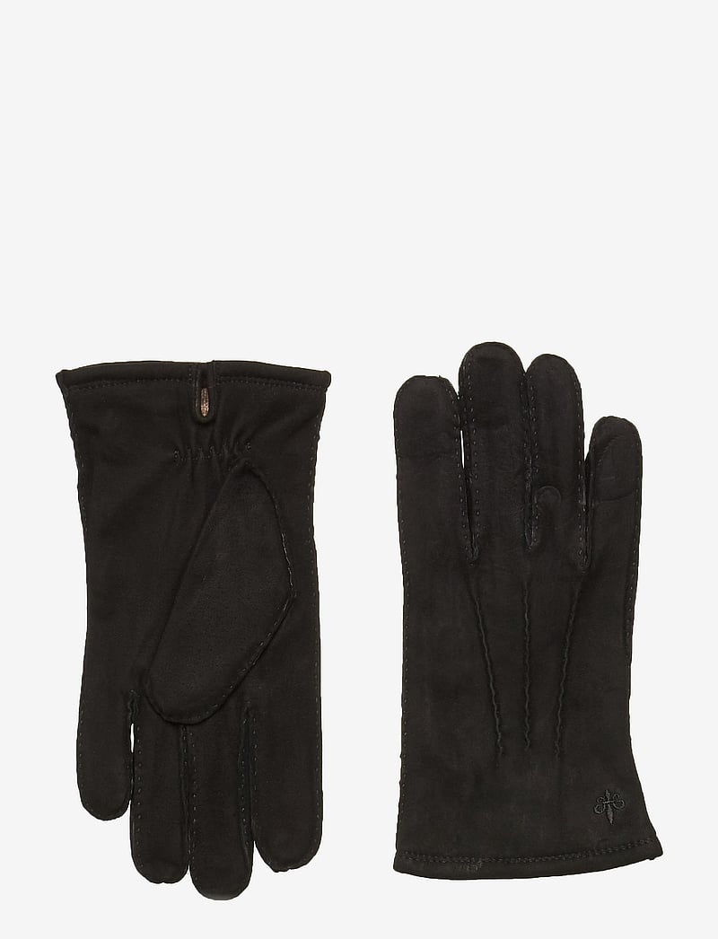 Morris - Morris Suede Gloves - shoppa efter tillfälle - black - 0