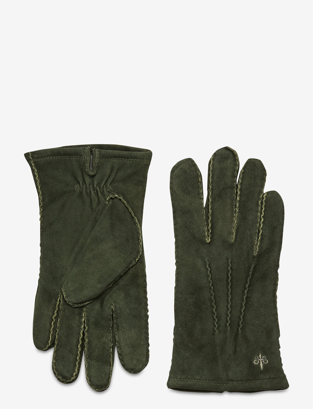 Morris - Morris Suede Gloves - olive - 0