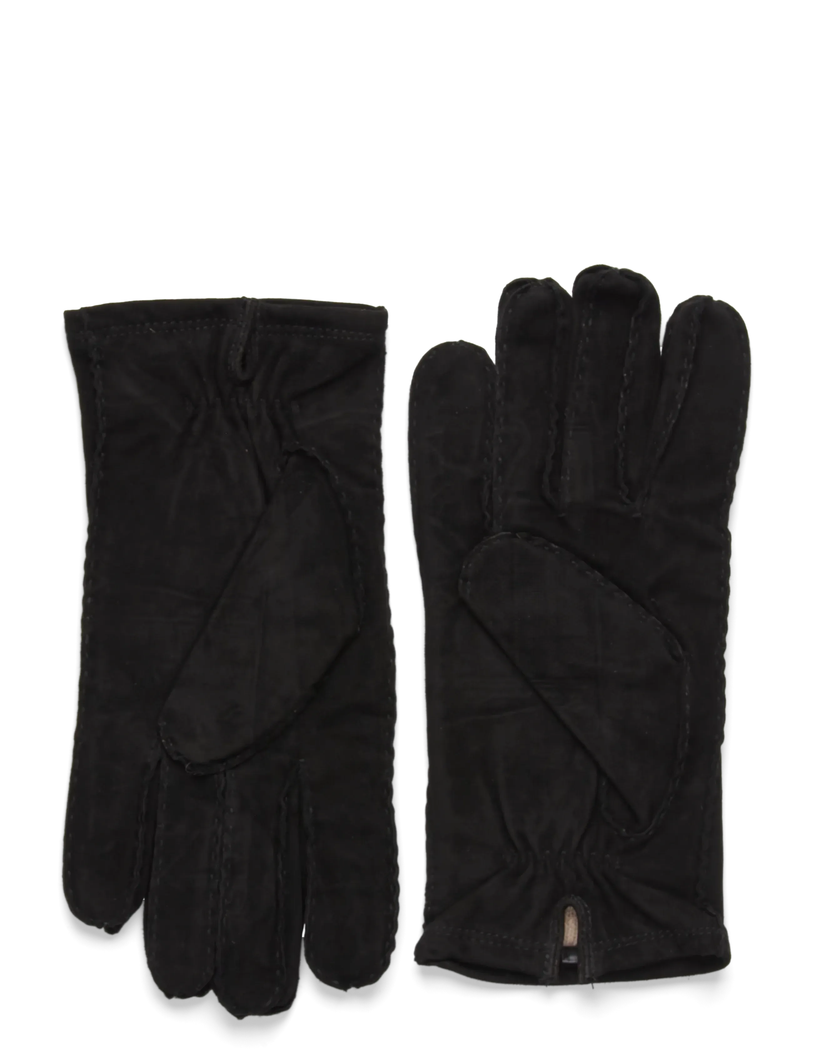Morris Suede Gloves, 8.5, Schwarz - Finger Männerswear