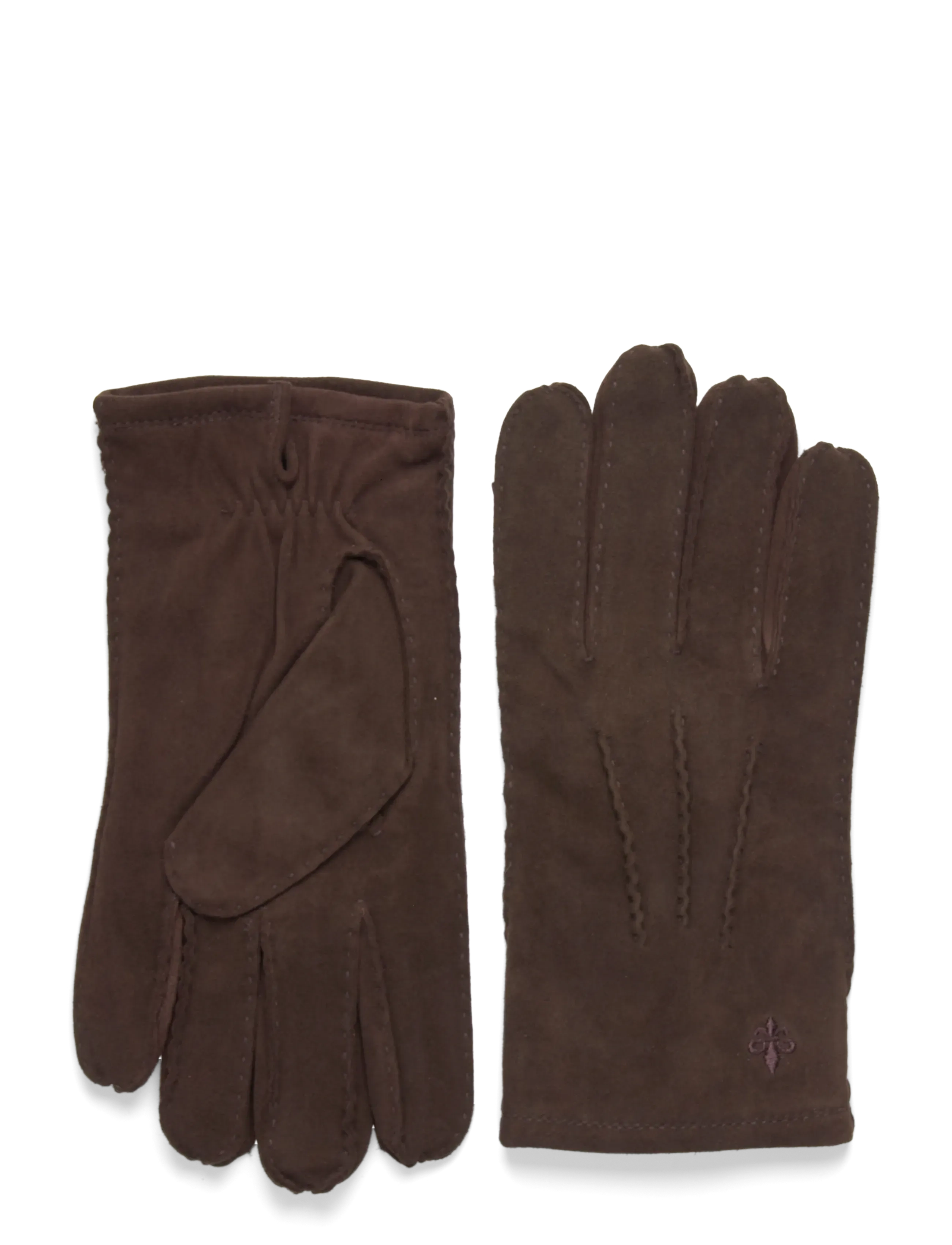 Morris Suede Gloves - BROWN