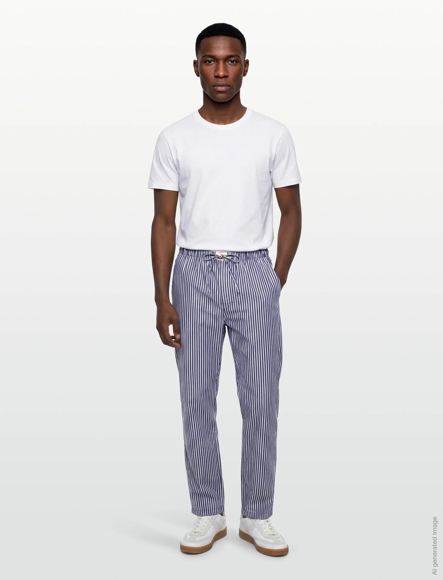 Morris - Morris Pyjama Pants - pyjamahose - blue - 0