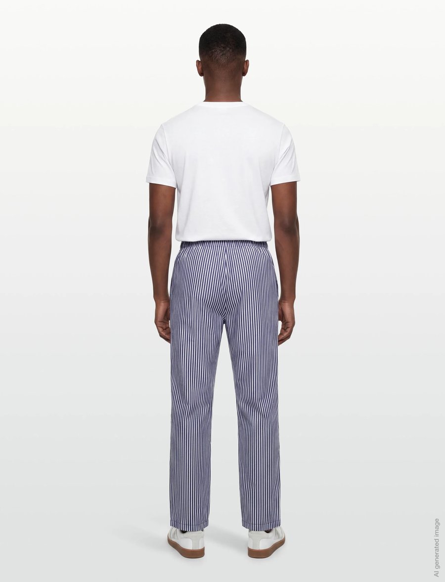 Morris - Morris Pyjama Pants - pyjamahose - blue - 4