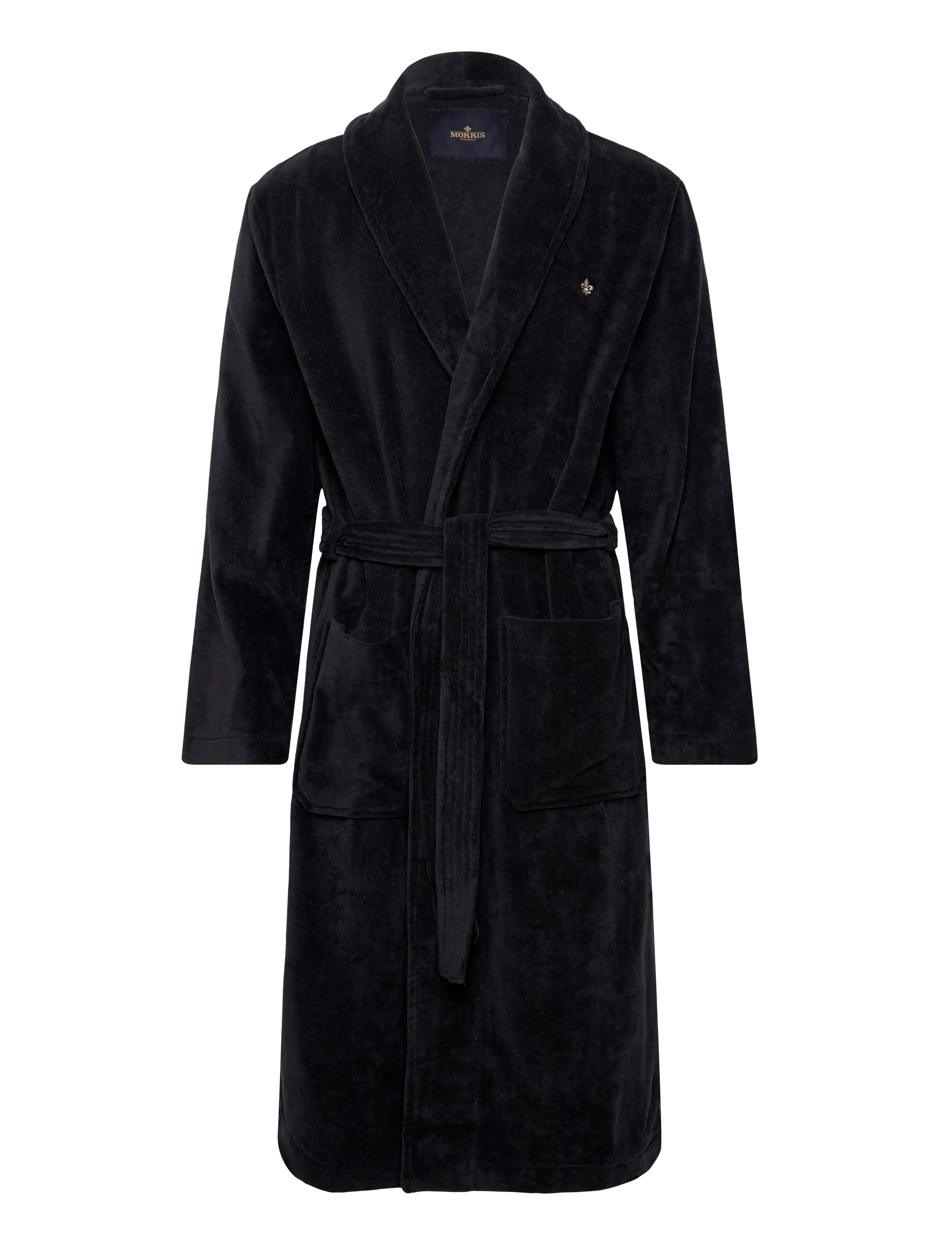 MORRIS Morris Bathrobe Navy - S/M - Herren