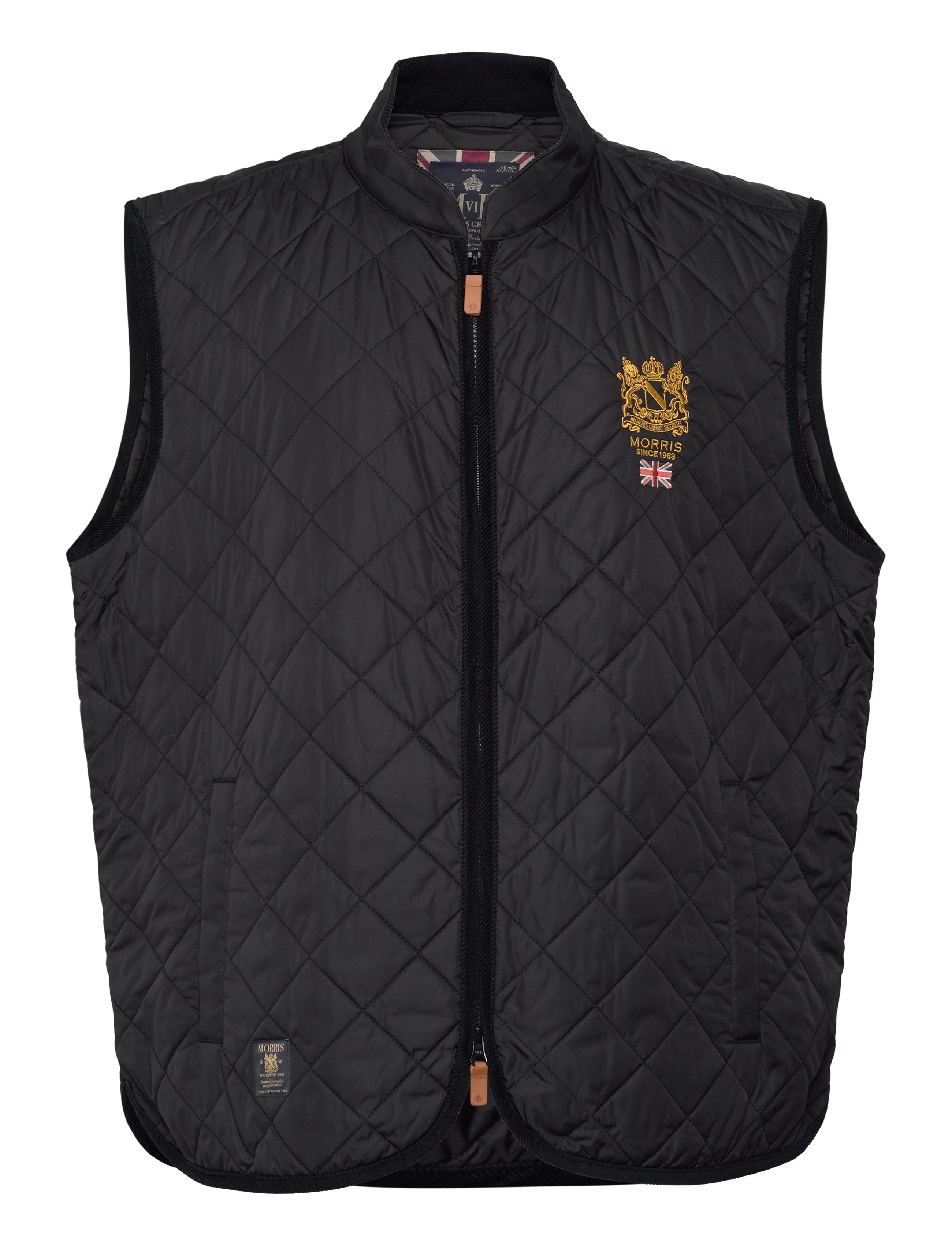 MORRIS Trenton Quilted Vest Schwarz - XL - Herren
