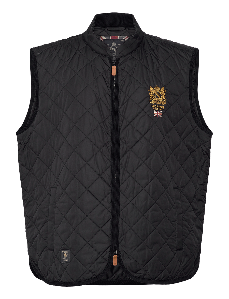 Morris - Trenton Quilted Vest - vests - black - 0