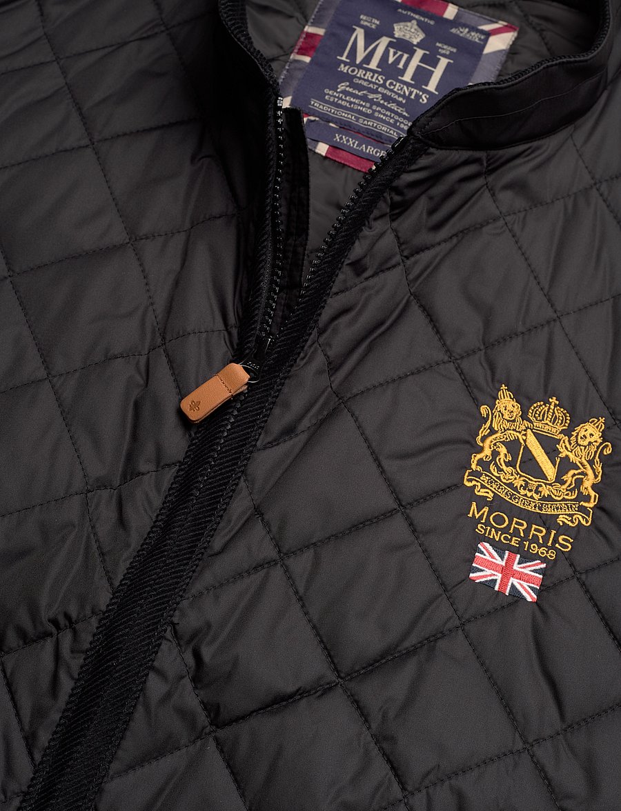 Morris - Trenton Quilted Vest - vests - black - 2