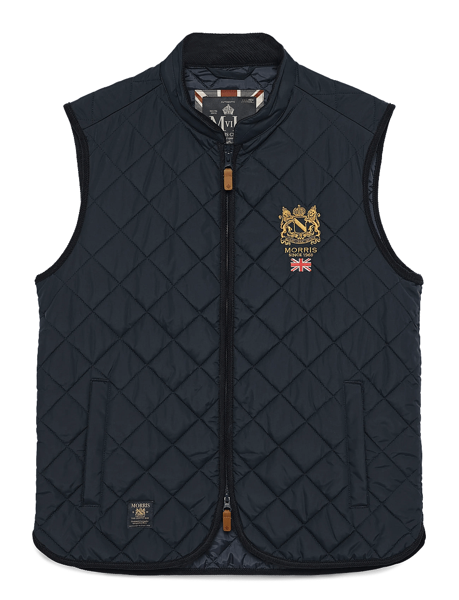 Morris - Trenton Quilted Vest - västar - old blue - 2