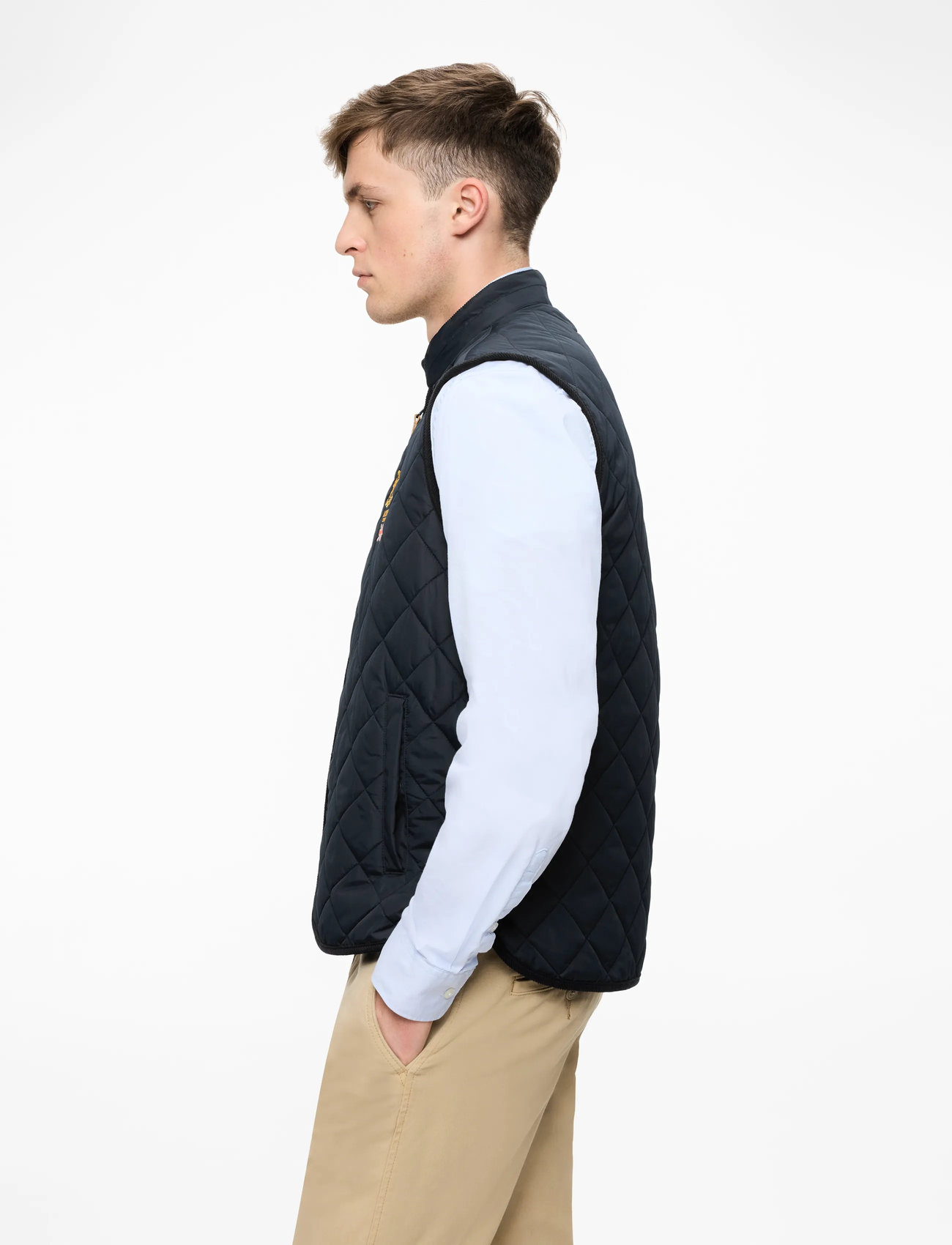 Morris - Trenton Quilted Vest - westen - old blue - 3