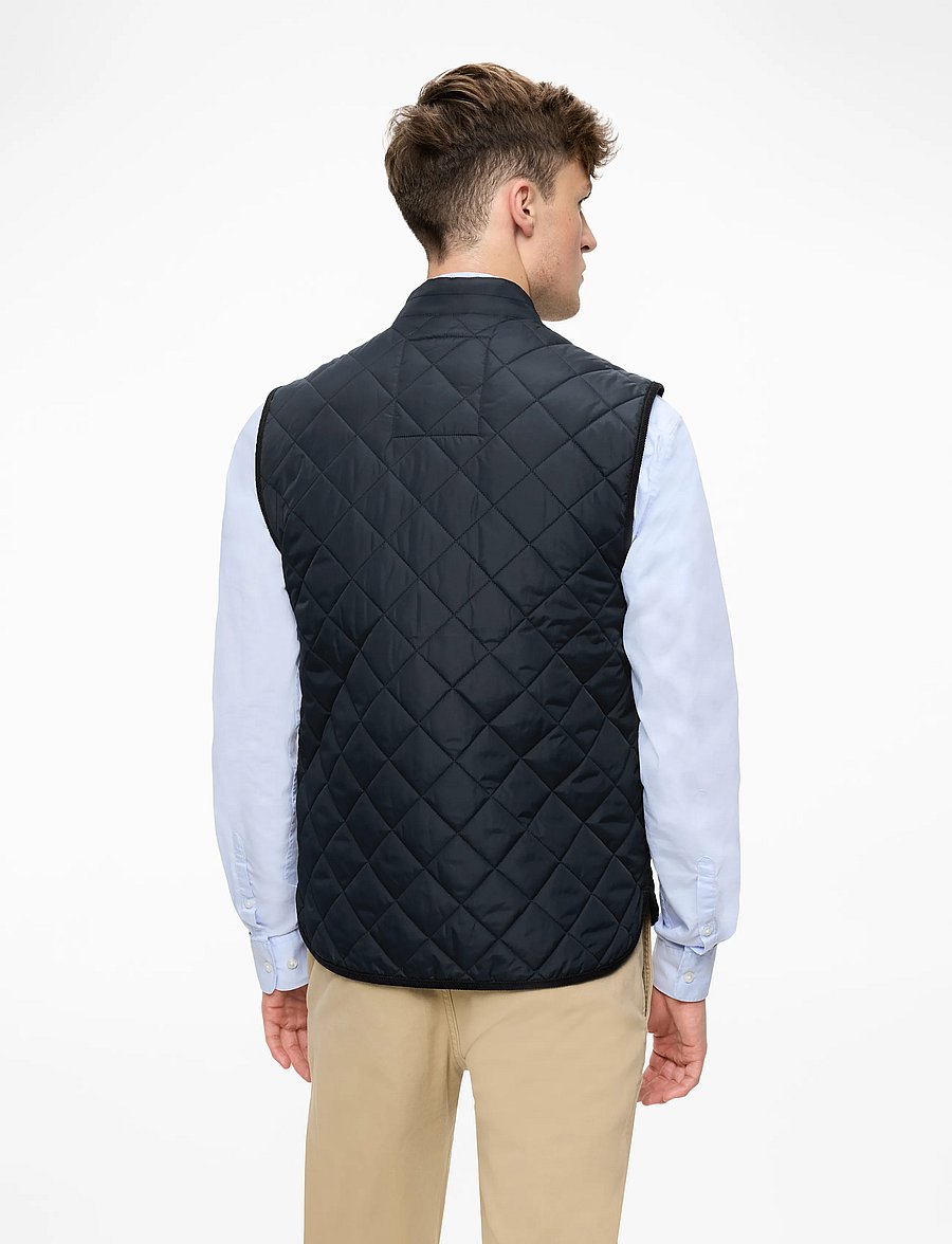 Morris - Trenton Quilted Vest - västar - old blue - 5
