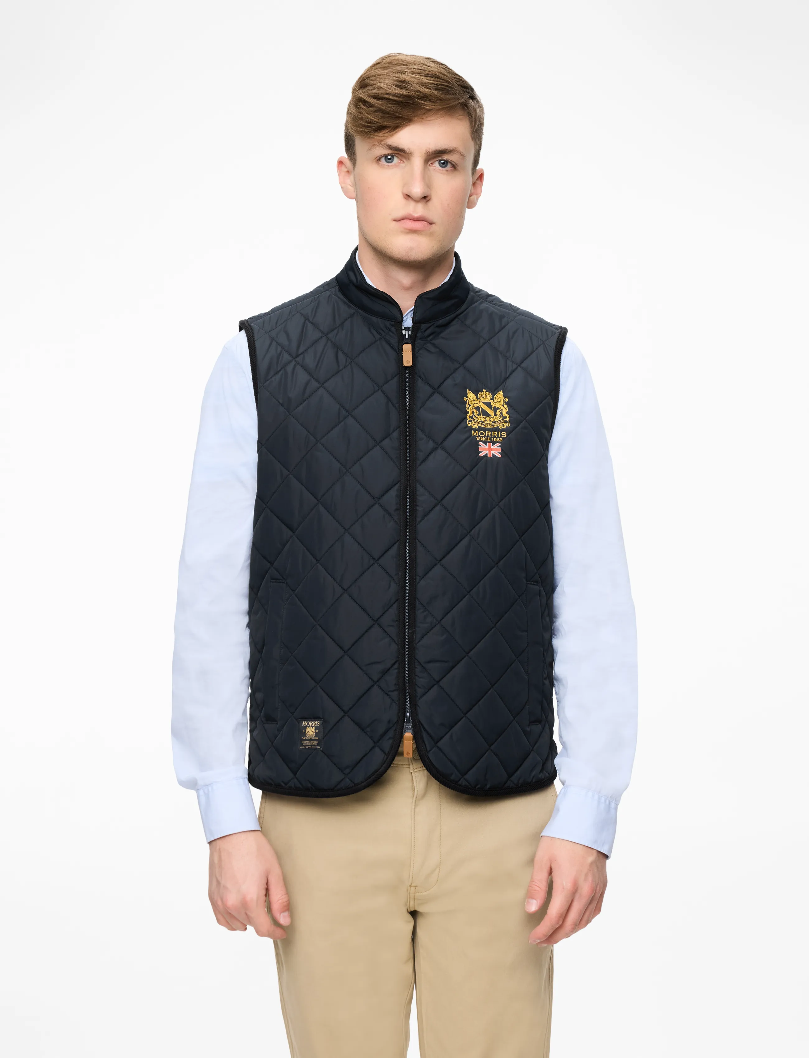Morris Trenton Quilted Vest - Overtøj - OLD BLUE / navy