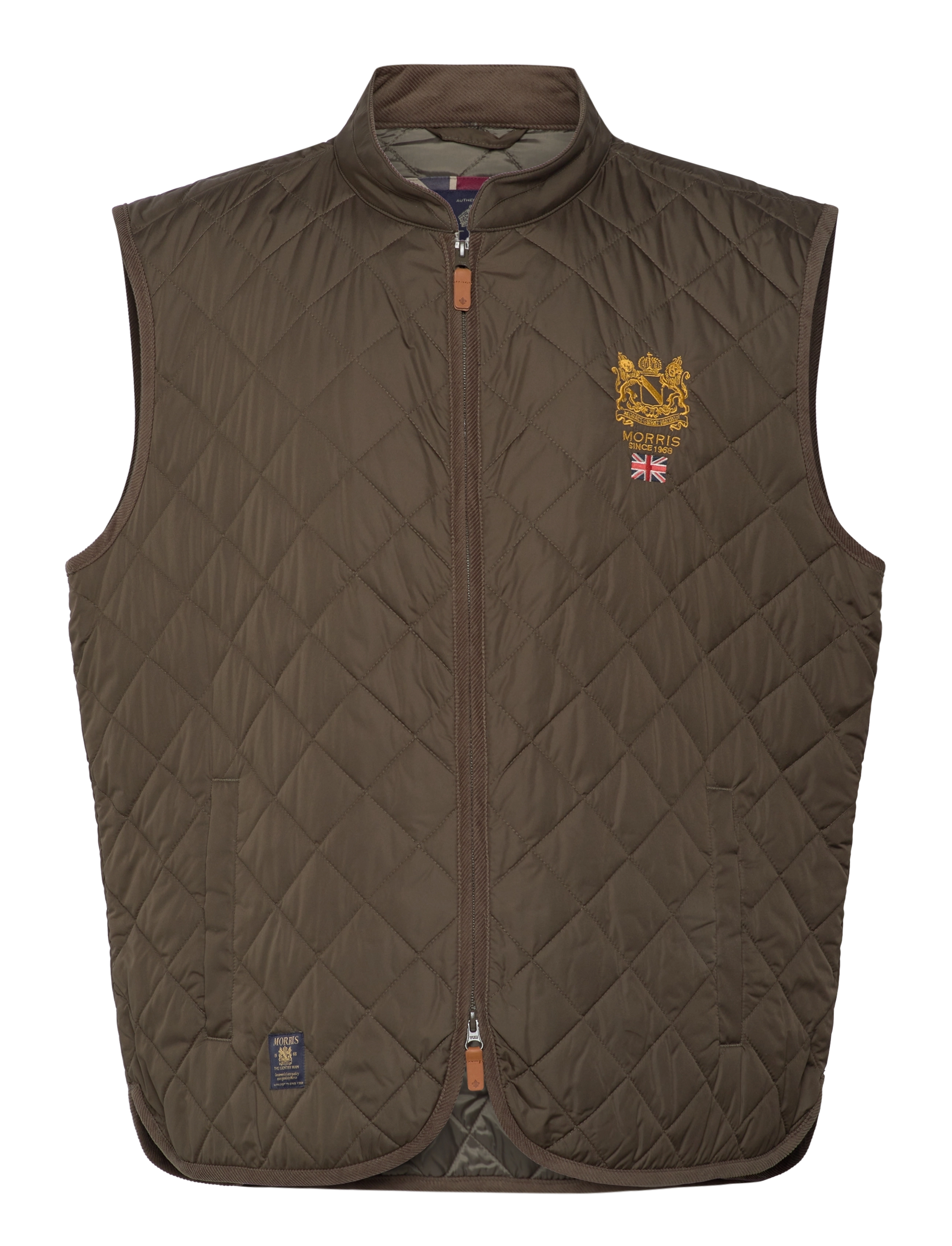 MORRIS Trenton Quilted Vest Khaki - XXL - Herren
