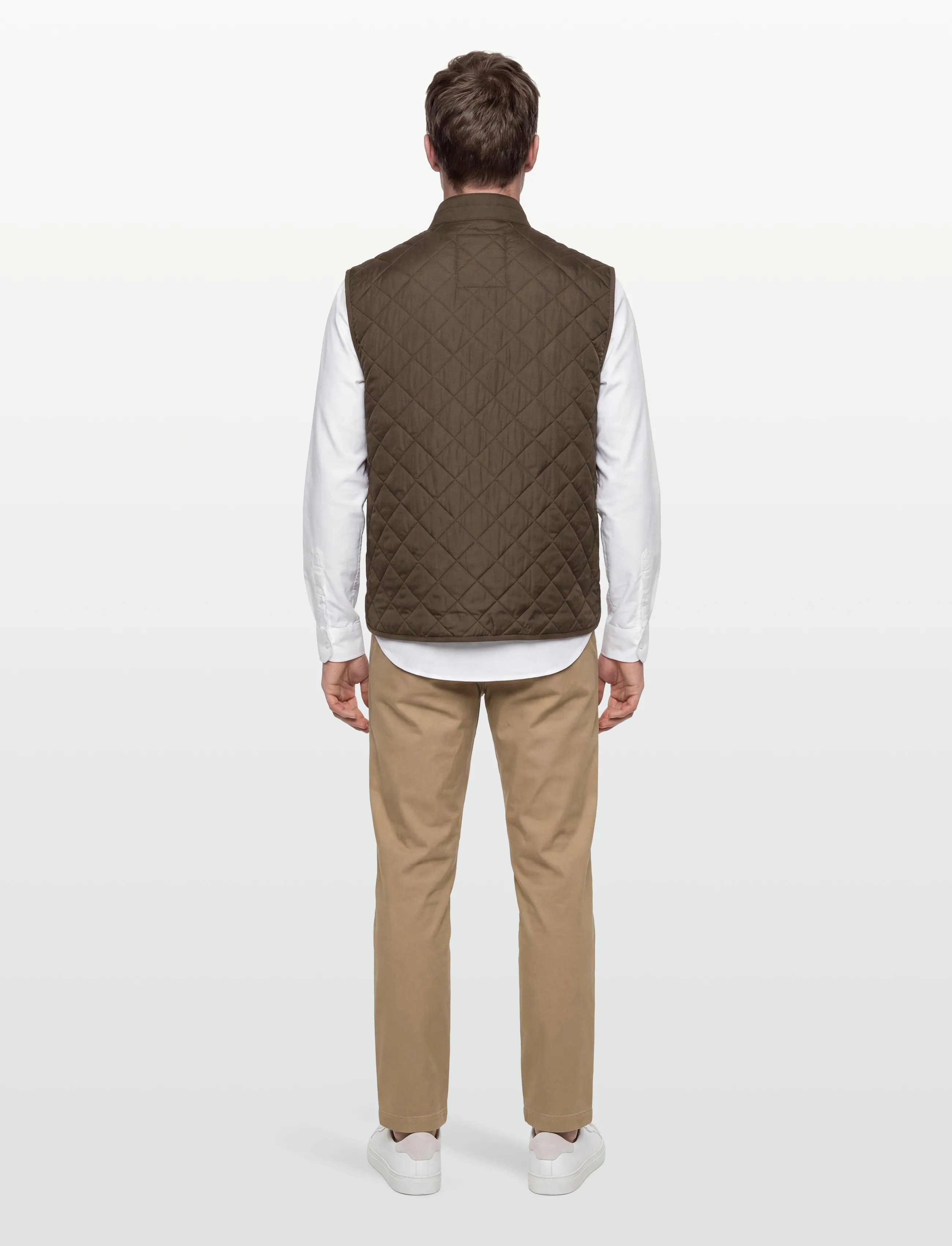 Morris - Trenton Quilted Vest - kevadjakid - olive - 5